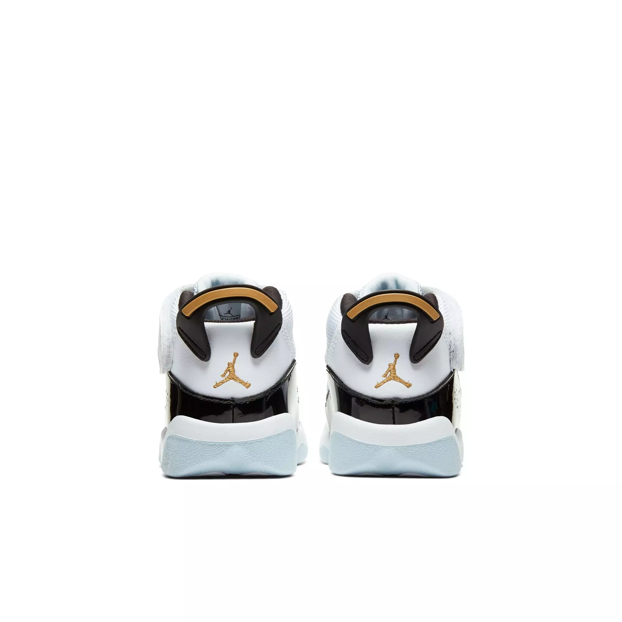 Jordan 6 Rings "White/Metallic Gold/Black Ice" Toddler Boys' Shoe - WHITE/BLACK/GOLD