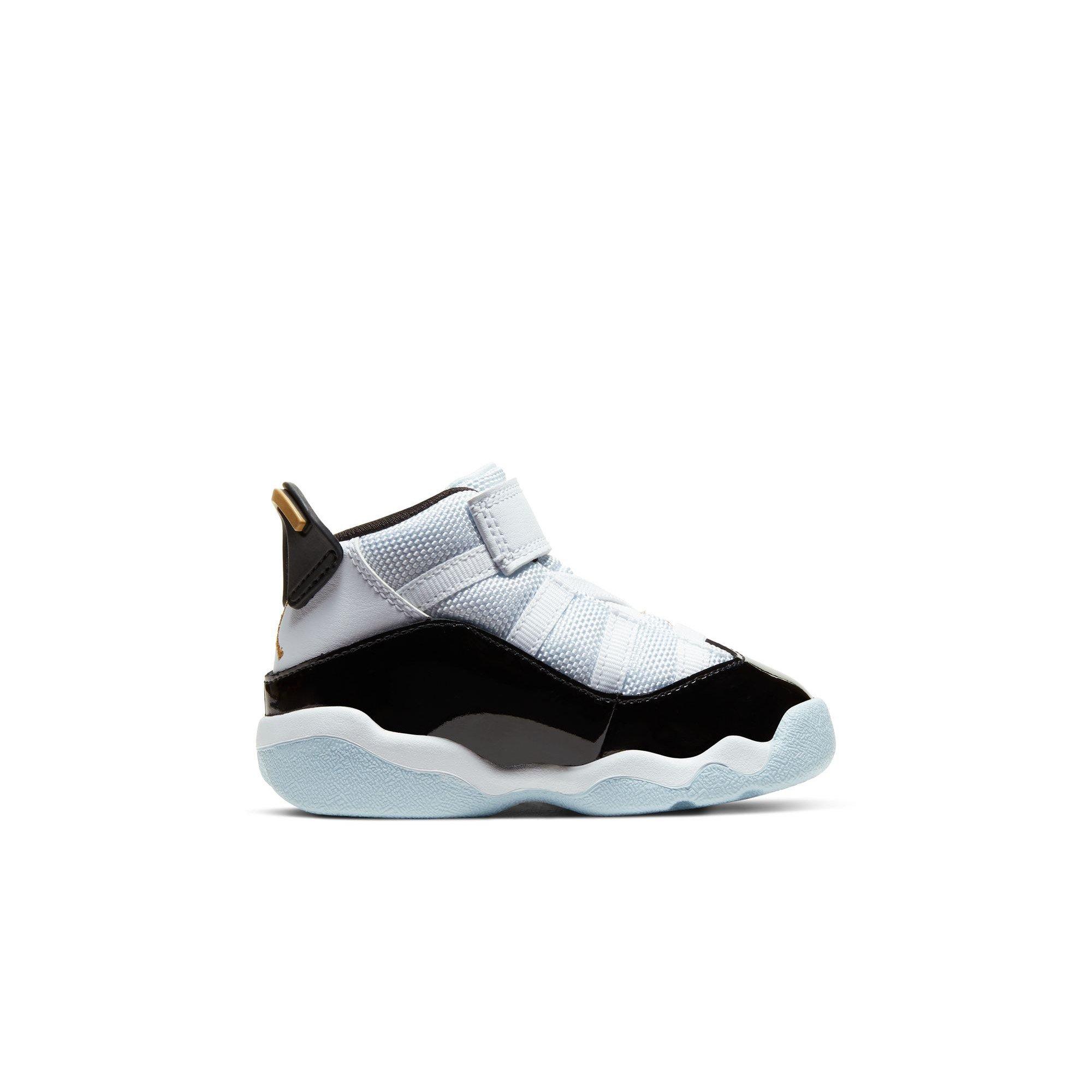 Jordan 6 Rings Toddler Boys' "White/Metallic Gold/Black Ice" Shoe