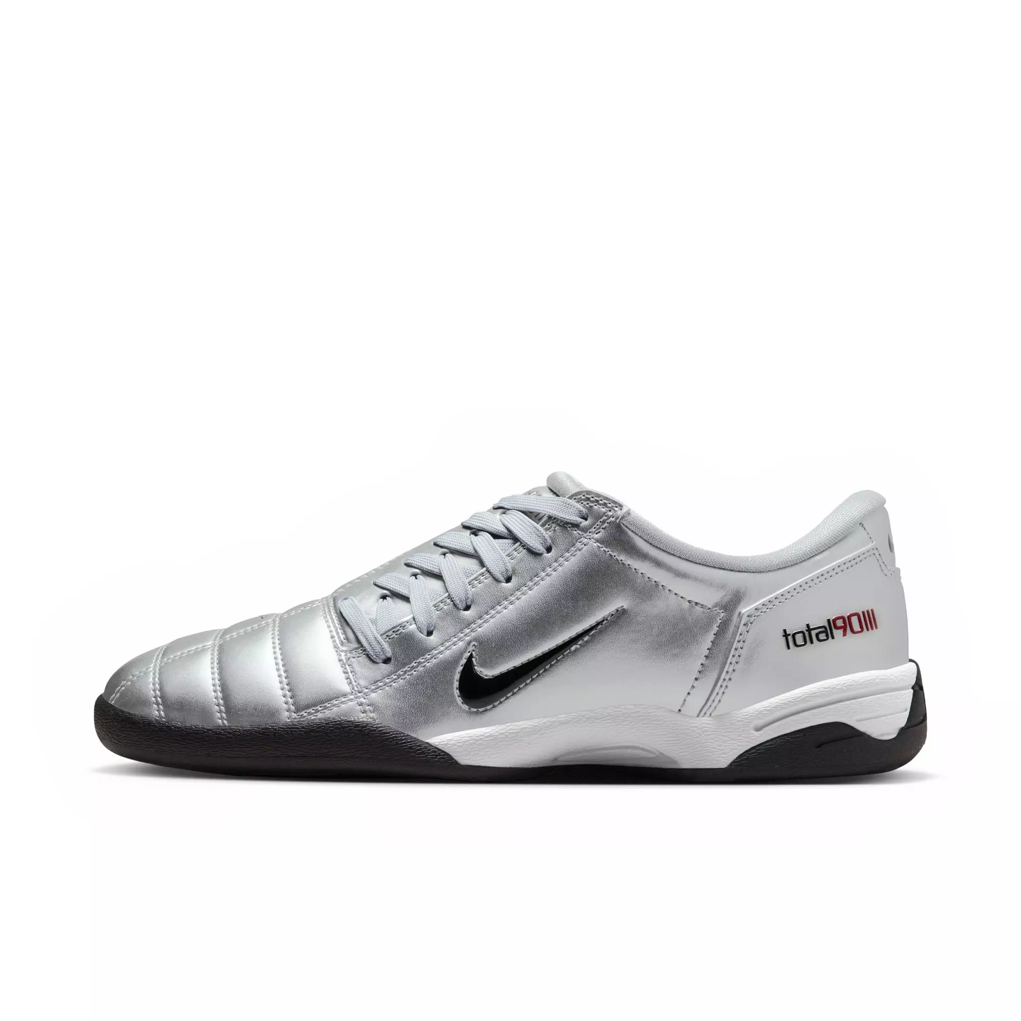 Nike Total 90 "Metallic Silver/Black/University Red" Women's Shoe - SILVER/BLACK
