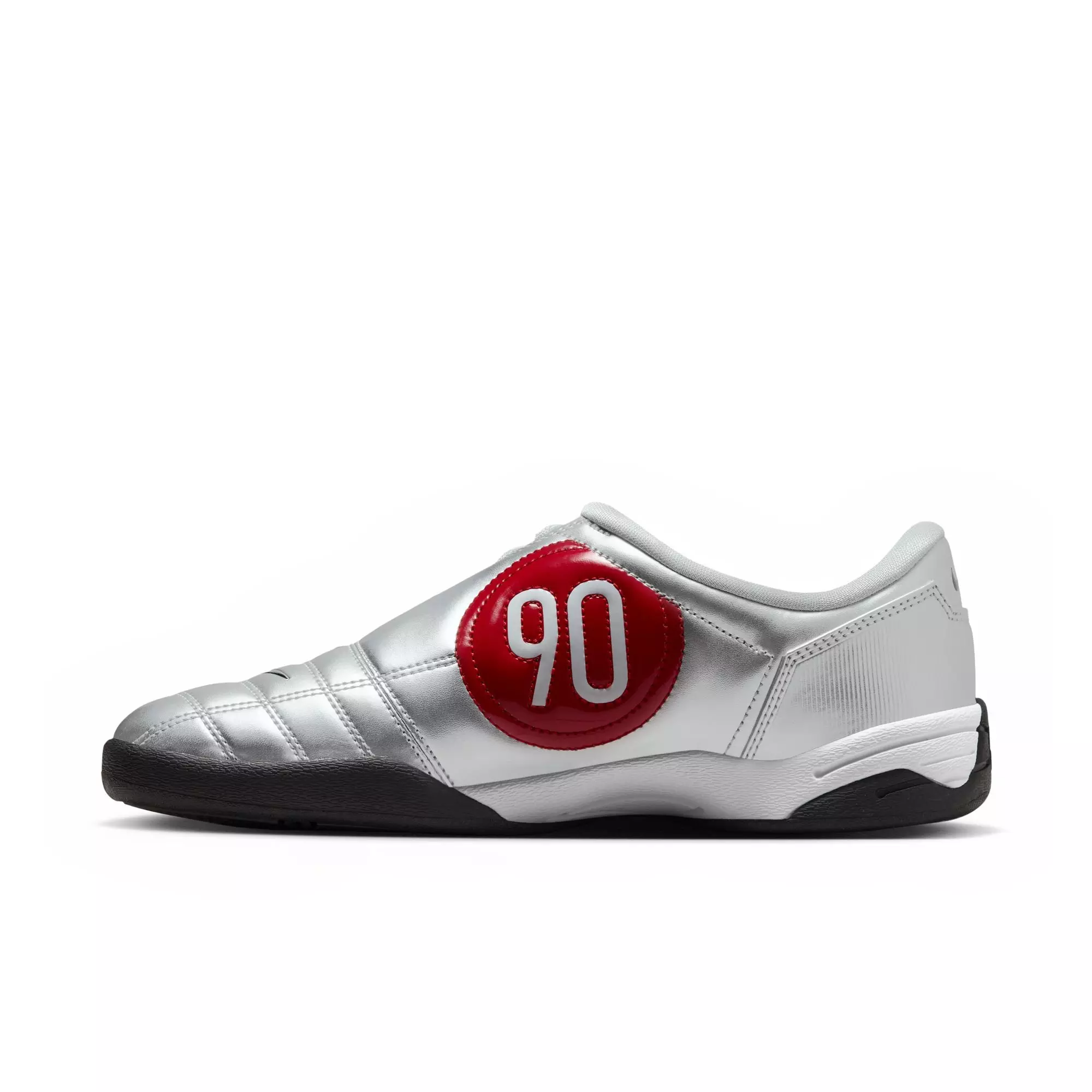 Nike Total 90 "Metallic Silver/Black/University Red" Women's Shoe - SILVER/BLACK