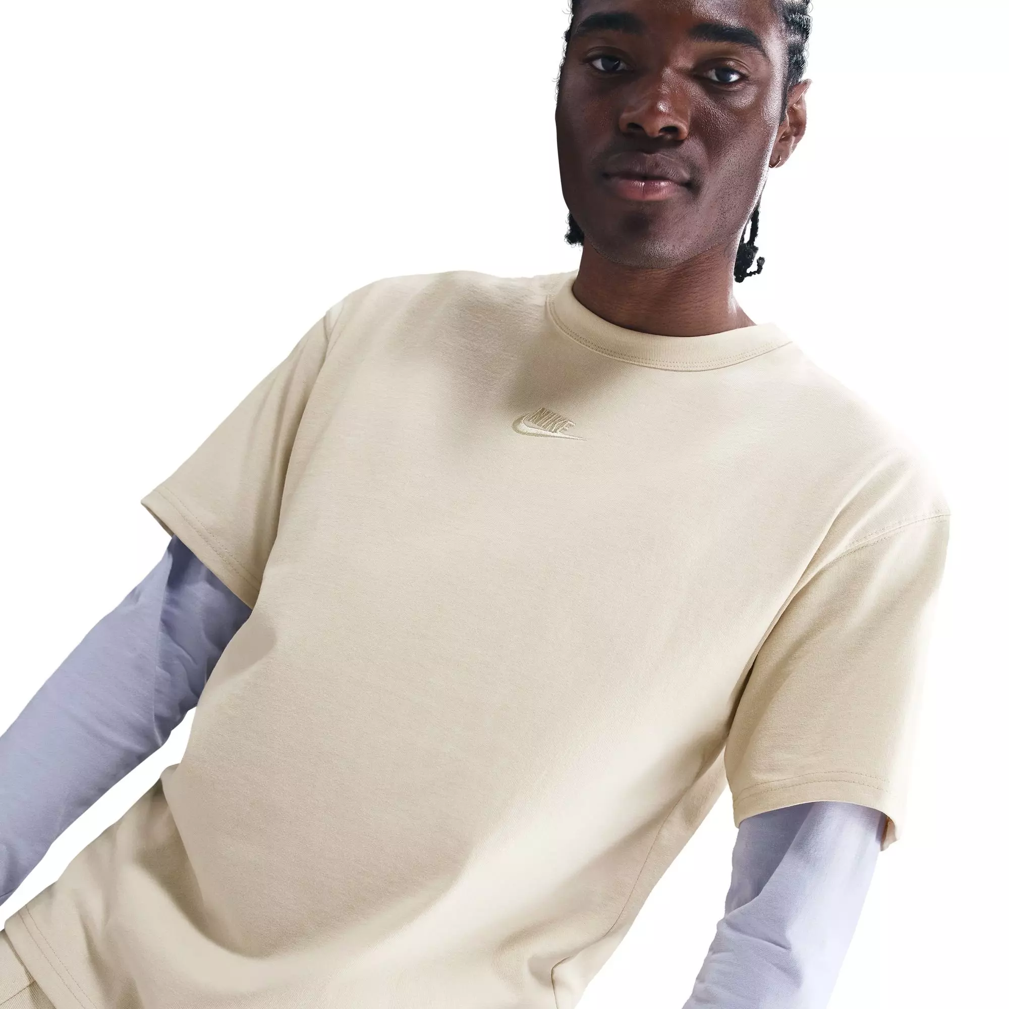 Nike Men's Sportswear Premium Essentials Tee-Khaki - KHAKI