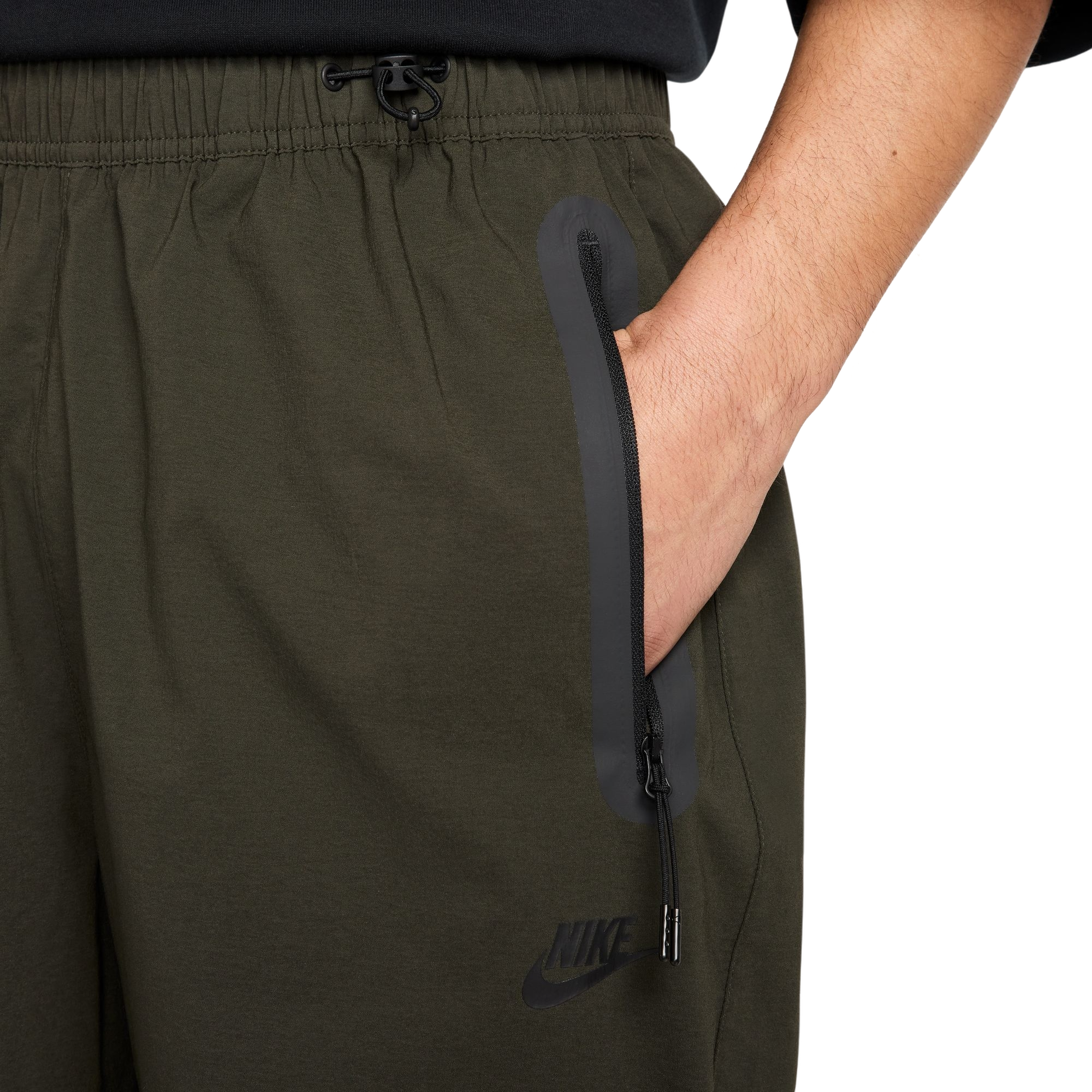 Nike Men's Tech Woven Oversized Pants - Green - GREEN Thumbnail View 4