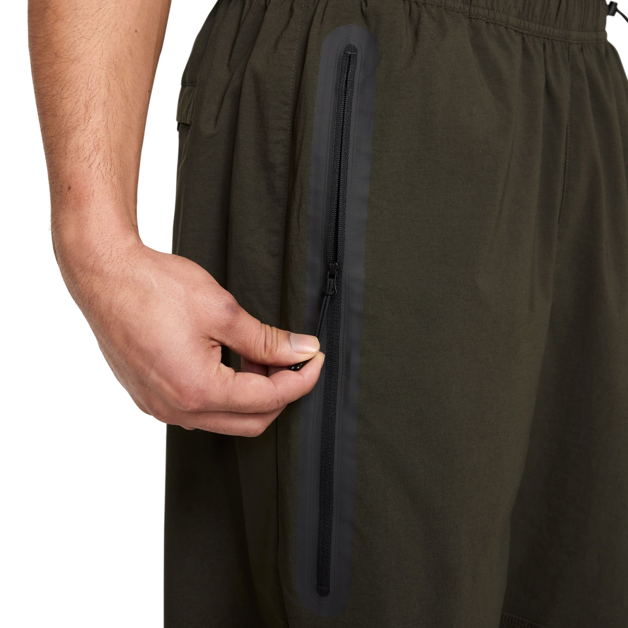 Nike Men's Tech Woven Oversized Pants - Green - GREEN Thumbnail View 6