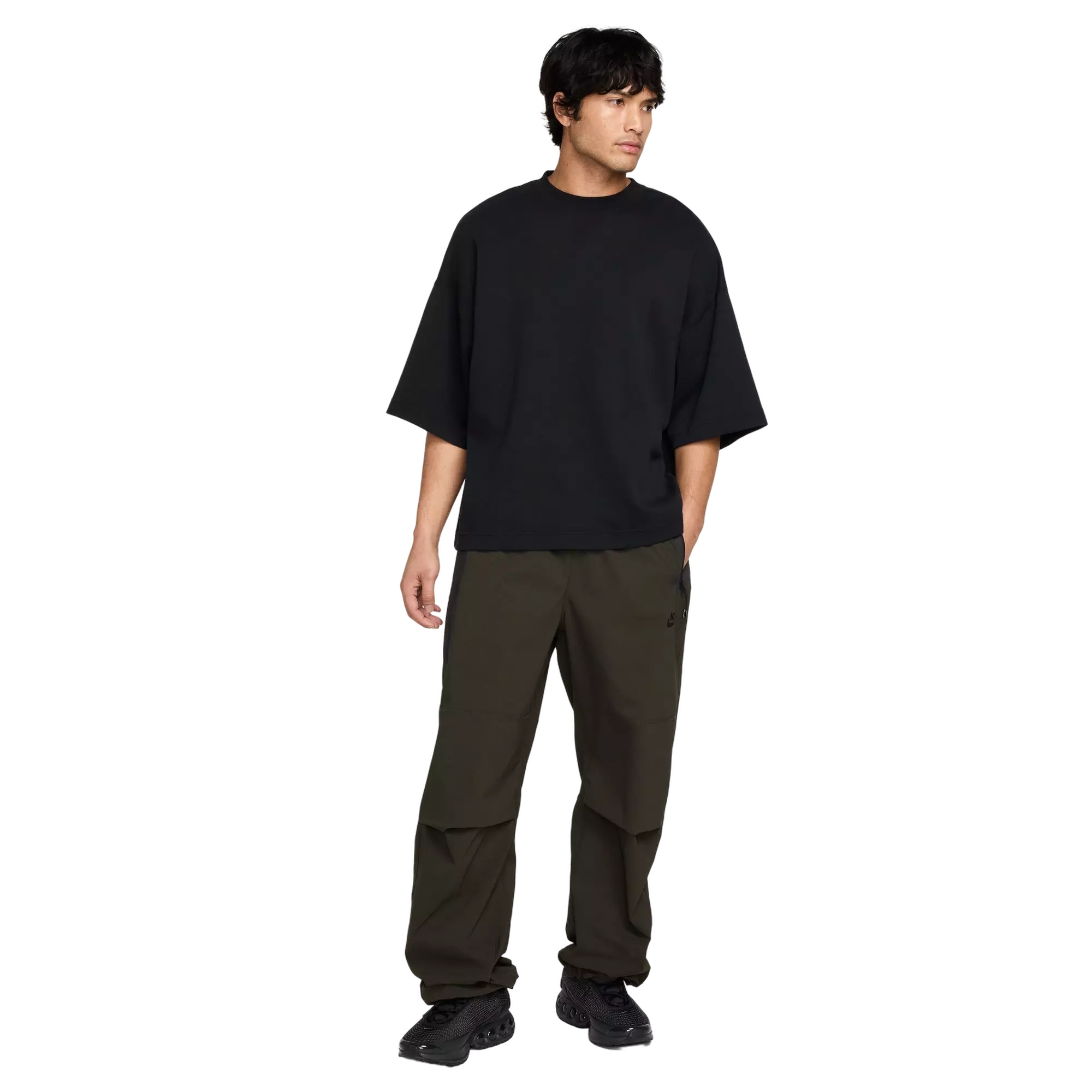 Nike Men's Tech Woven Oversized Pants - GREEN