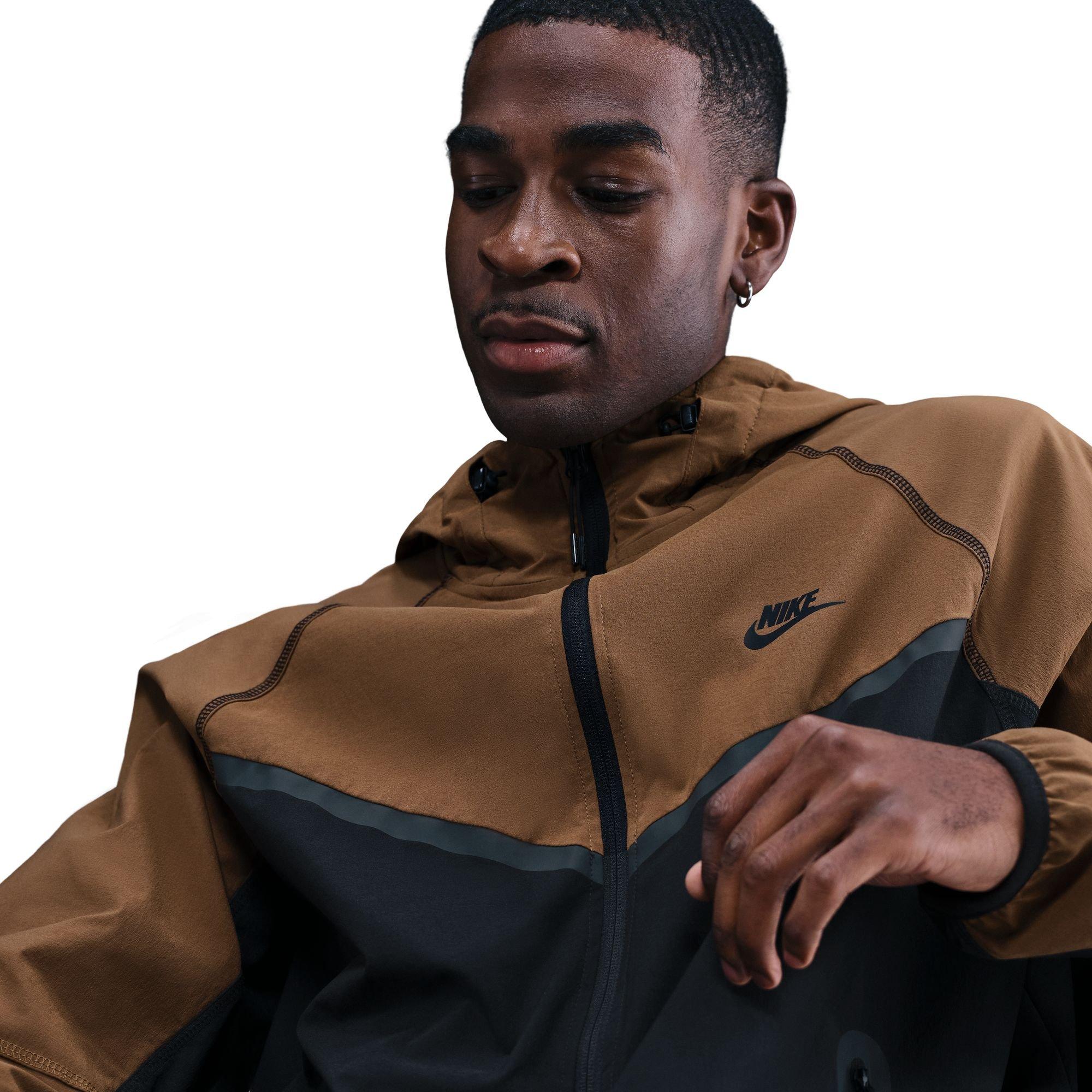 Nike Men's Tech Woven Jacket - BROWN/BLACK Thumbnail View 5