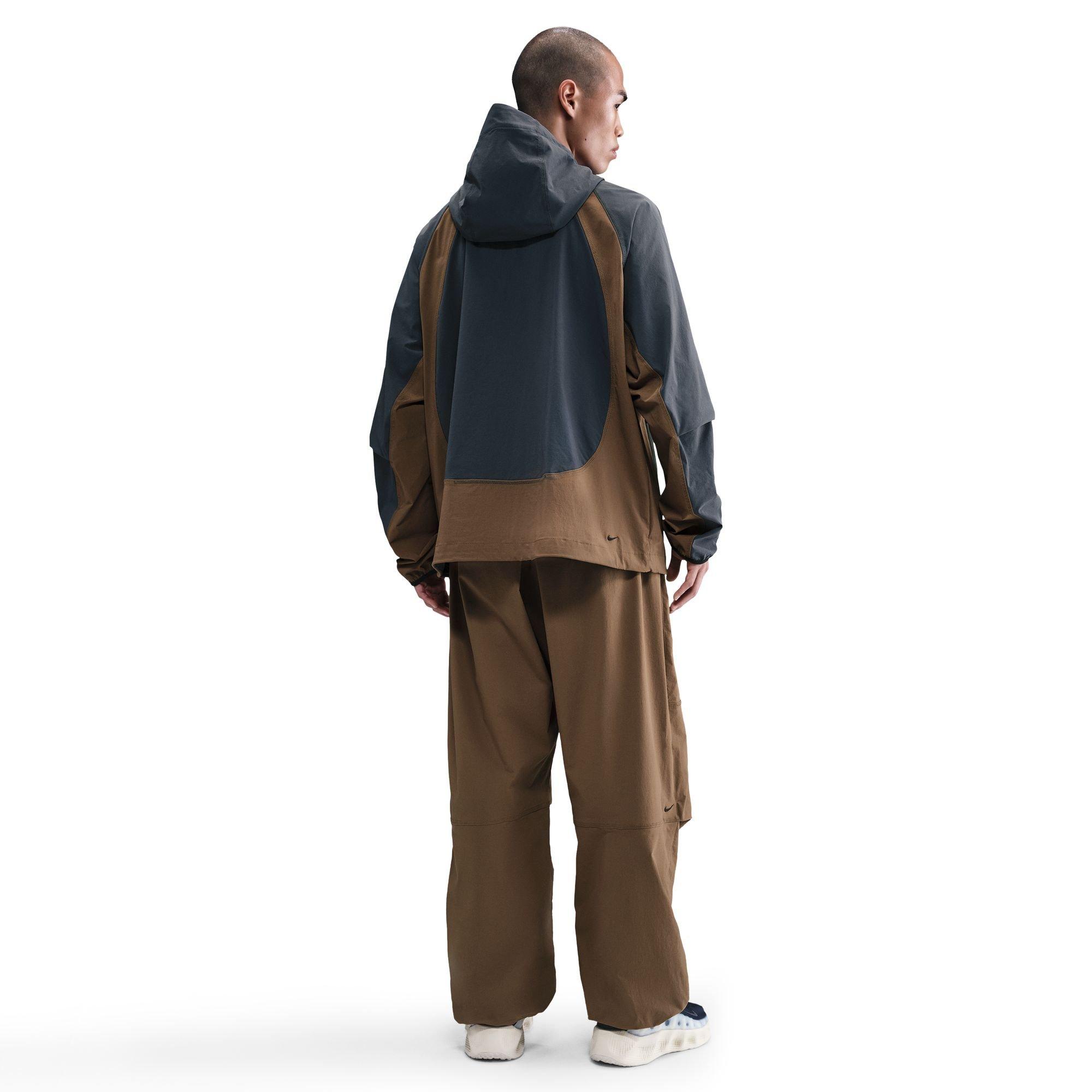 Nike Men's Tech Woven Oversized Pants - Brown/Black - BROWN/BLACK Thumbnail View 2