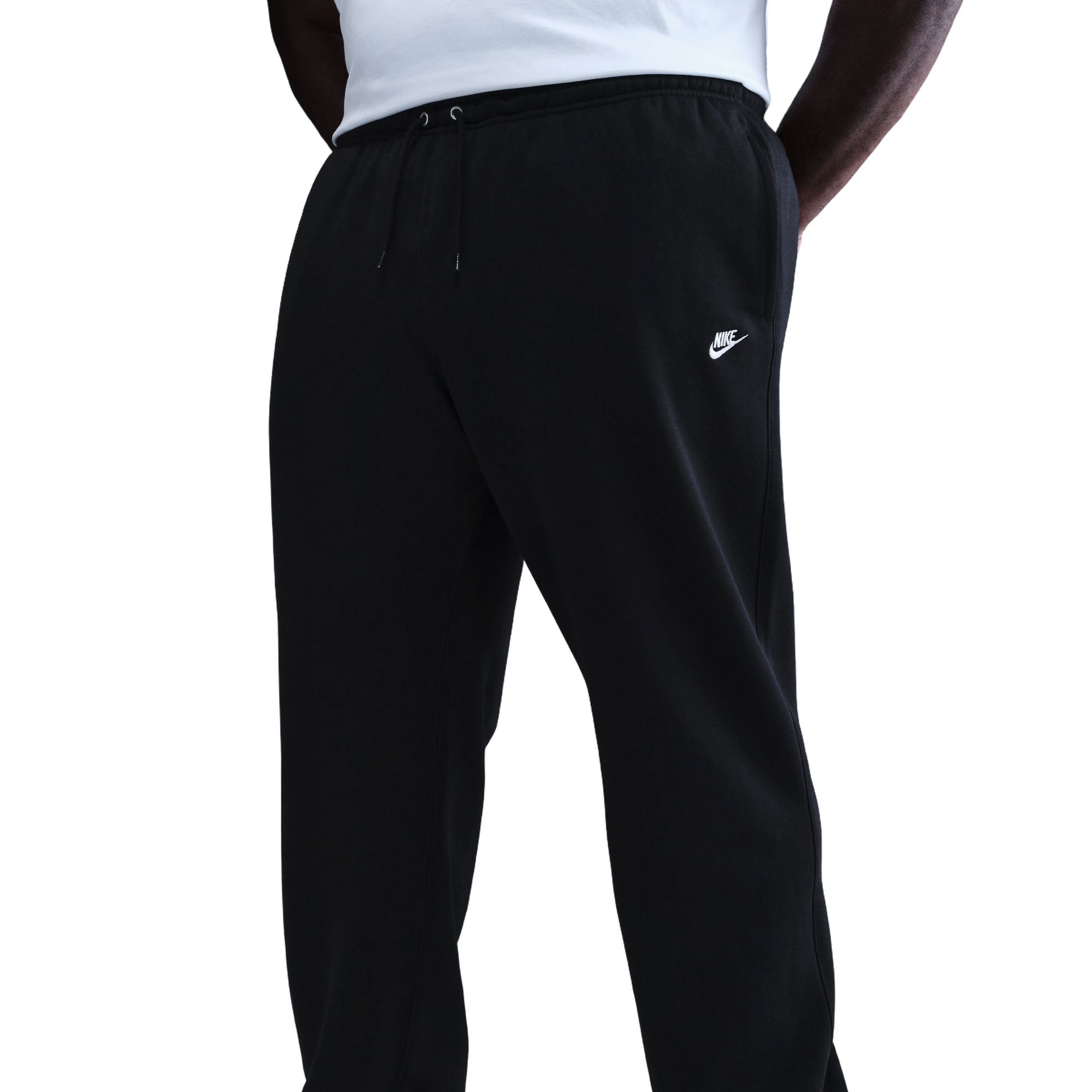 Nike Club Men's Fleece Drawstring Lounge Pants - Black