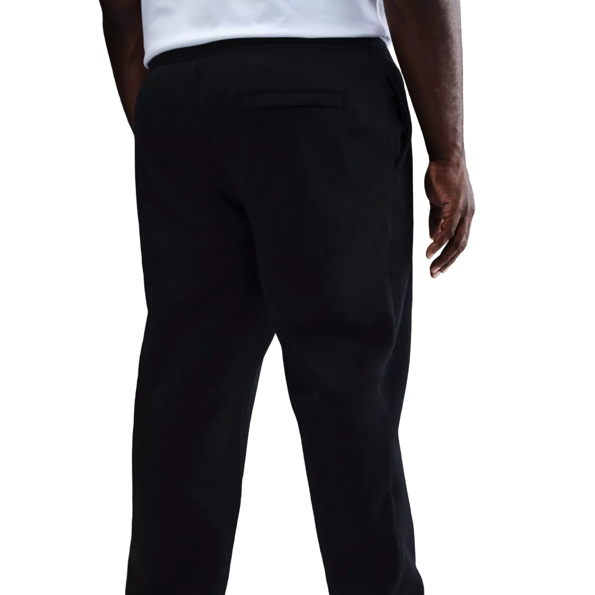 Nike Men's Club Open-Hem Fleece Pants - BLACK