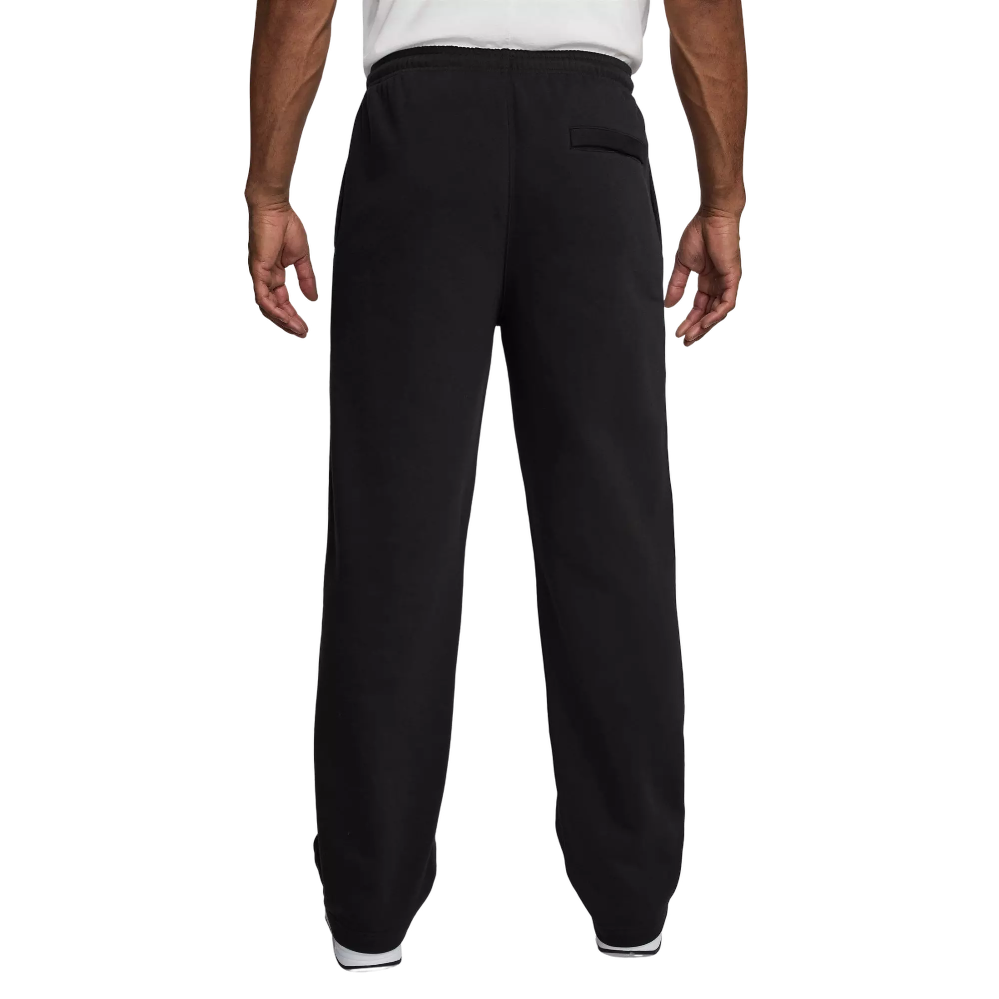 Nike Men's Club Open-Hem Fleece Pants - BLACK