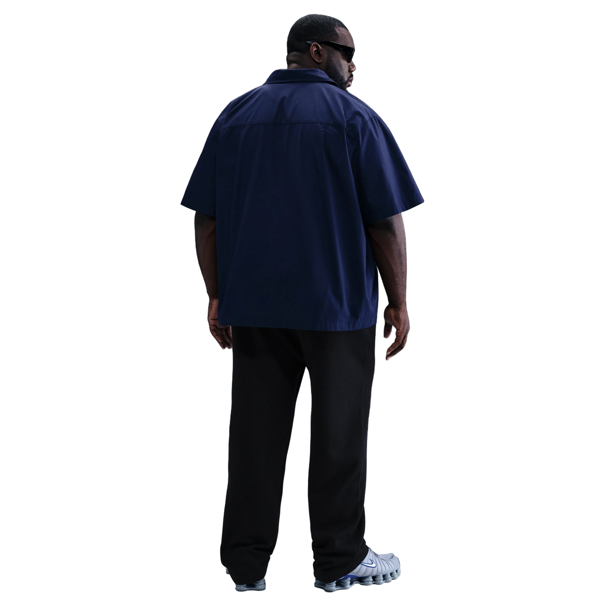 Nike Men's Club Open-Hem Fleece Pants - BLACK Thumbnail View 8