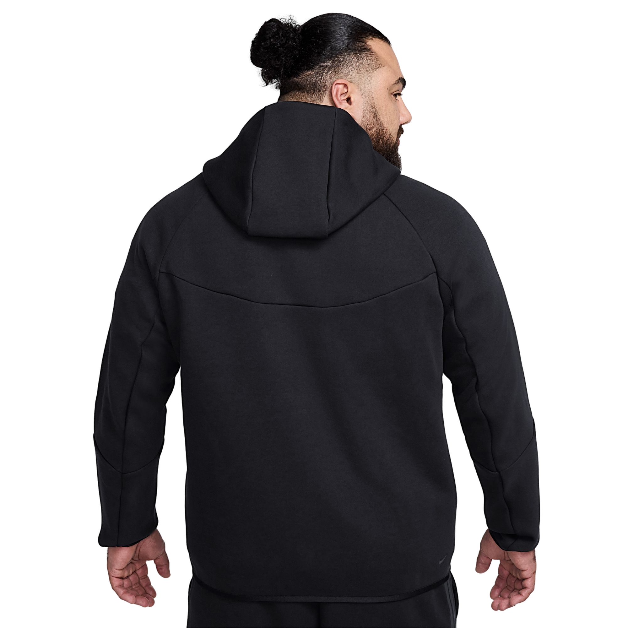 Nike Men's Tech Full-Zip Windrunner Jacket - Black - BLACK Thumbnail View 2