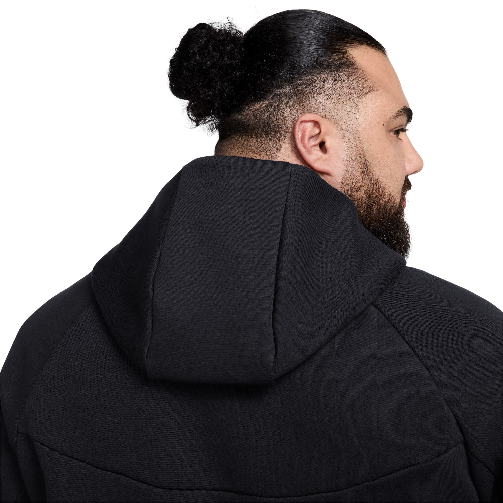 Nike Men's Tech Full-Zip Windrunner Jacket - Black - BLACK Thumbnail View 4