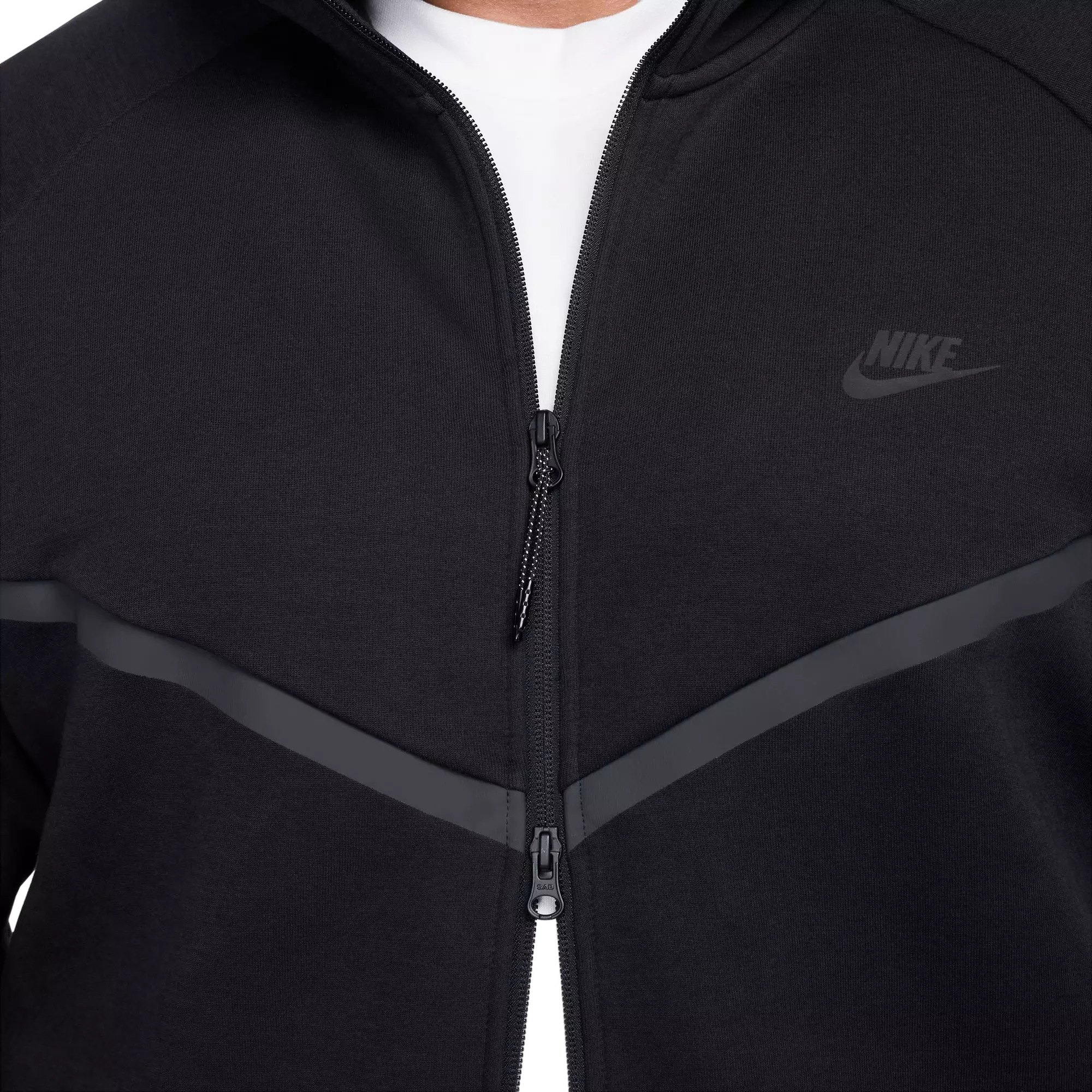Nike Men's Tech Full-Zip Windrunner Jacket - Black - BLACK