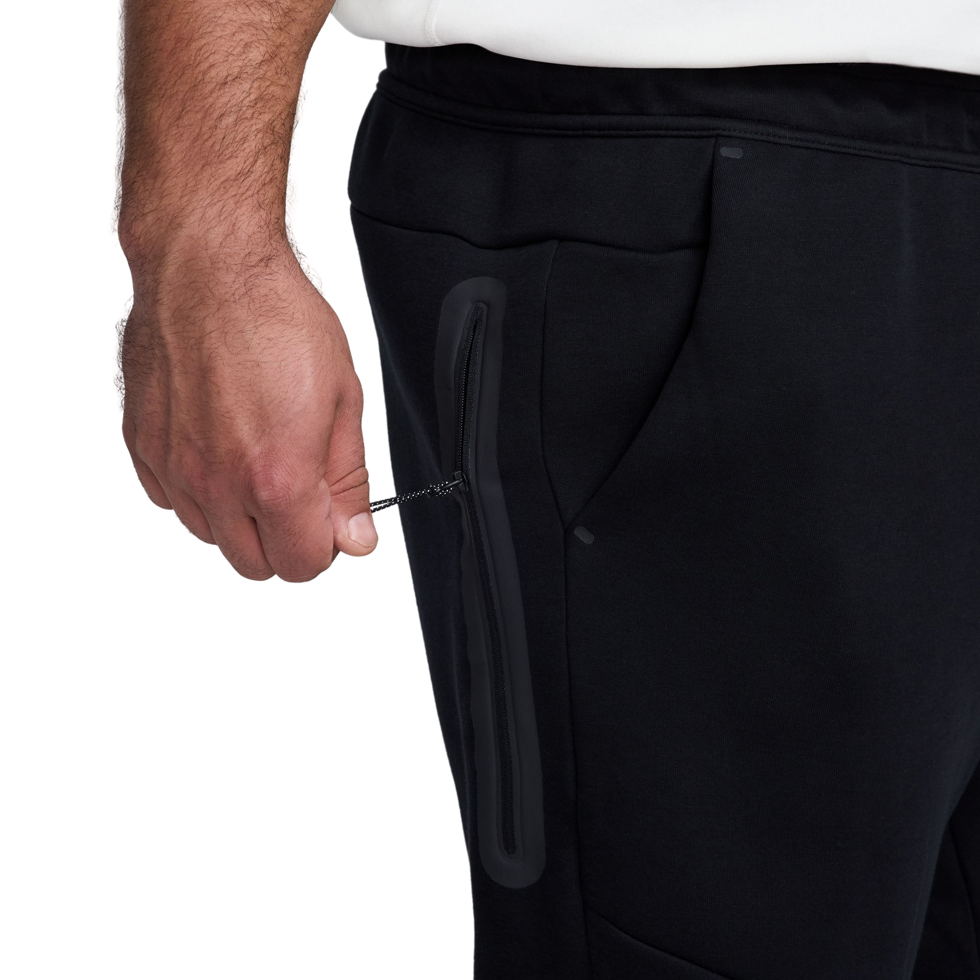 Nike Men's Tech Fleece Joggers - BLACK Thumbnail View 4