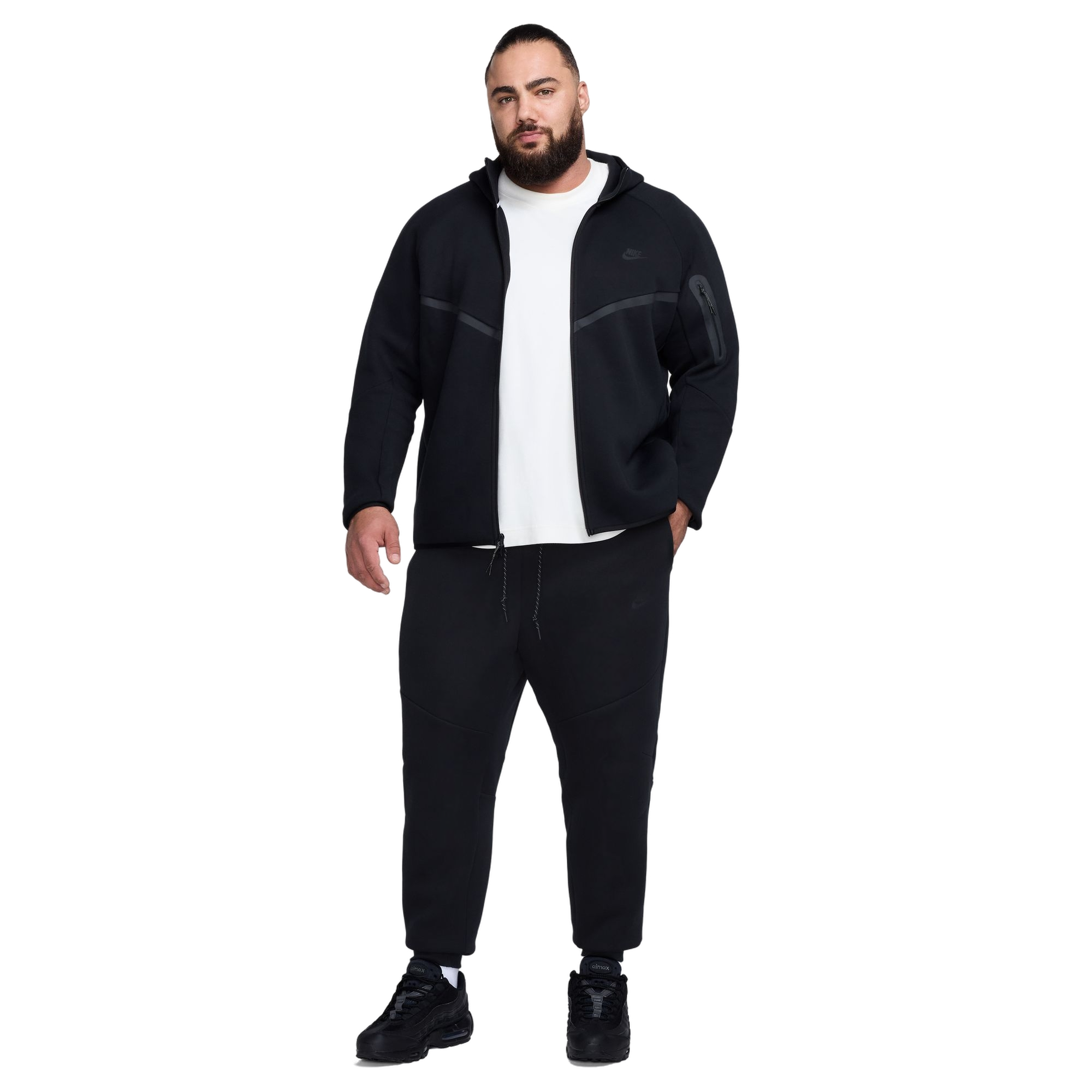 Nike Men's Tech Fleece Joggers - BLACK Thumbnail View 6