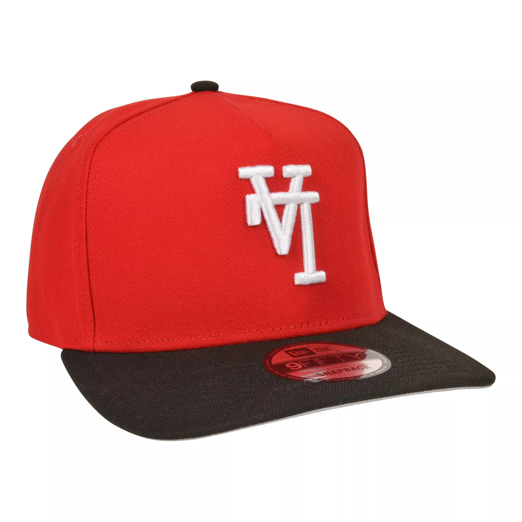 New Era Los Angeles Dodgers 9FIFTY Upside Down Snapback Cap-Red/Black - RED/BLACK