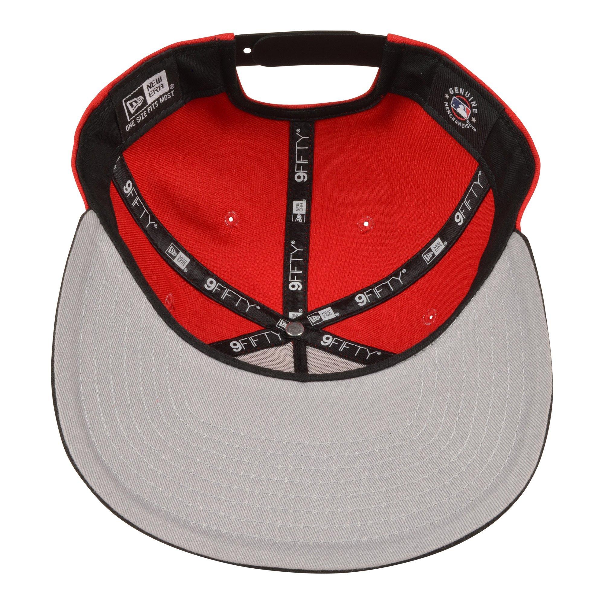 New Era Los Angeles Dodgers 9FIFTY Upside Down Snapback Cap-Red/Black