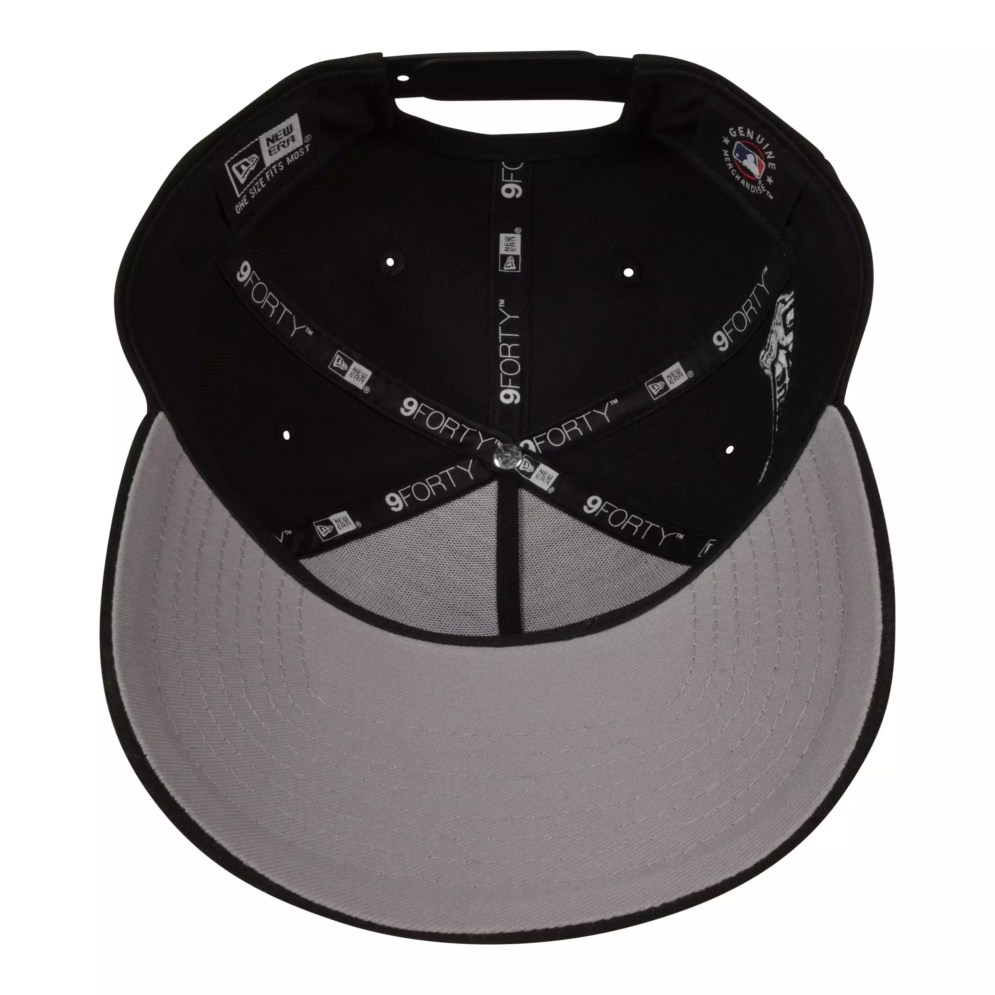 New Era St. Louis Cardinals 9FORTY Upside Down Snapback Hat-White/Black - BLACK