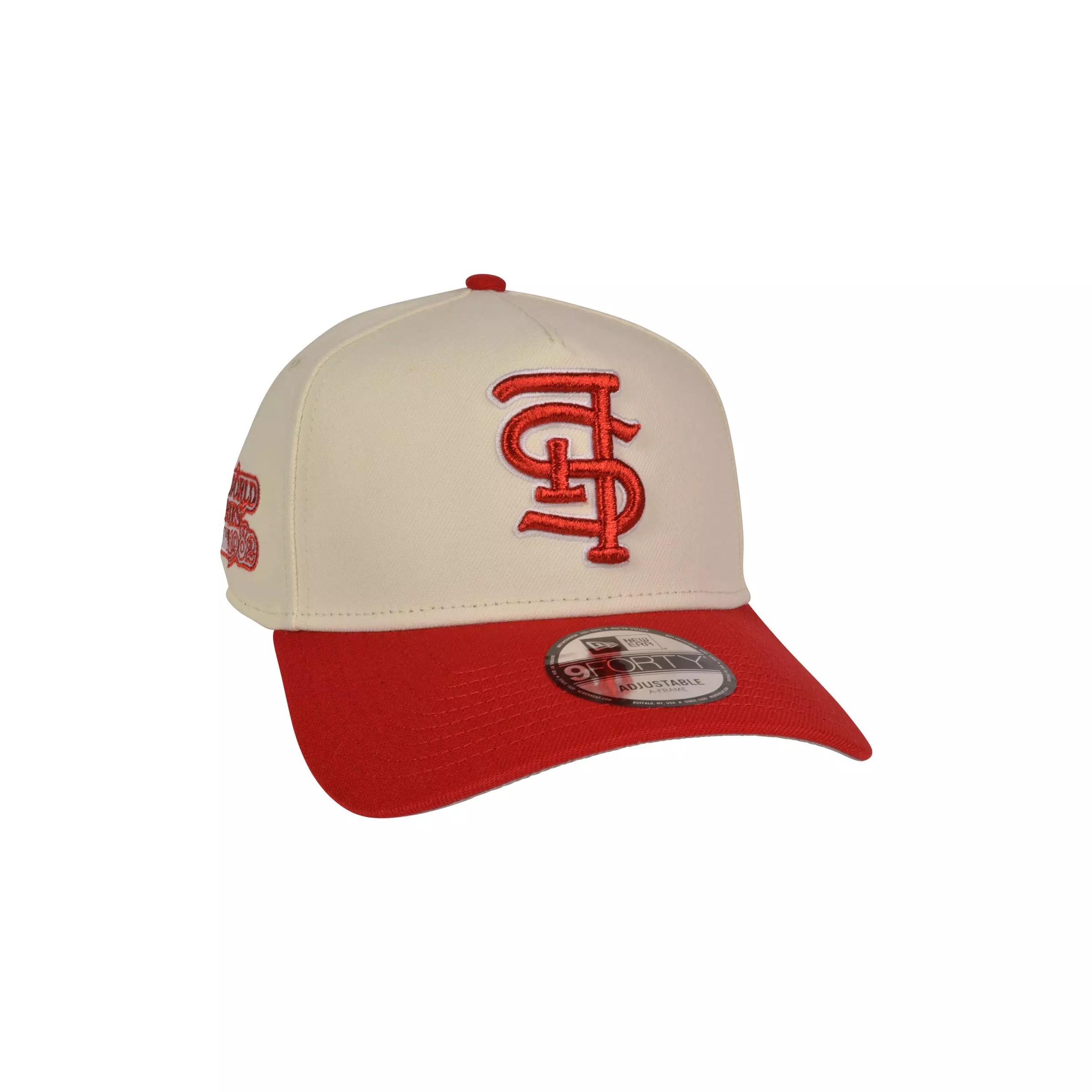 New Era St. Louis Cardinals 9FORTY Upside Down Snapback Hat-Tan/Red - RED/TAN