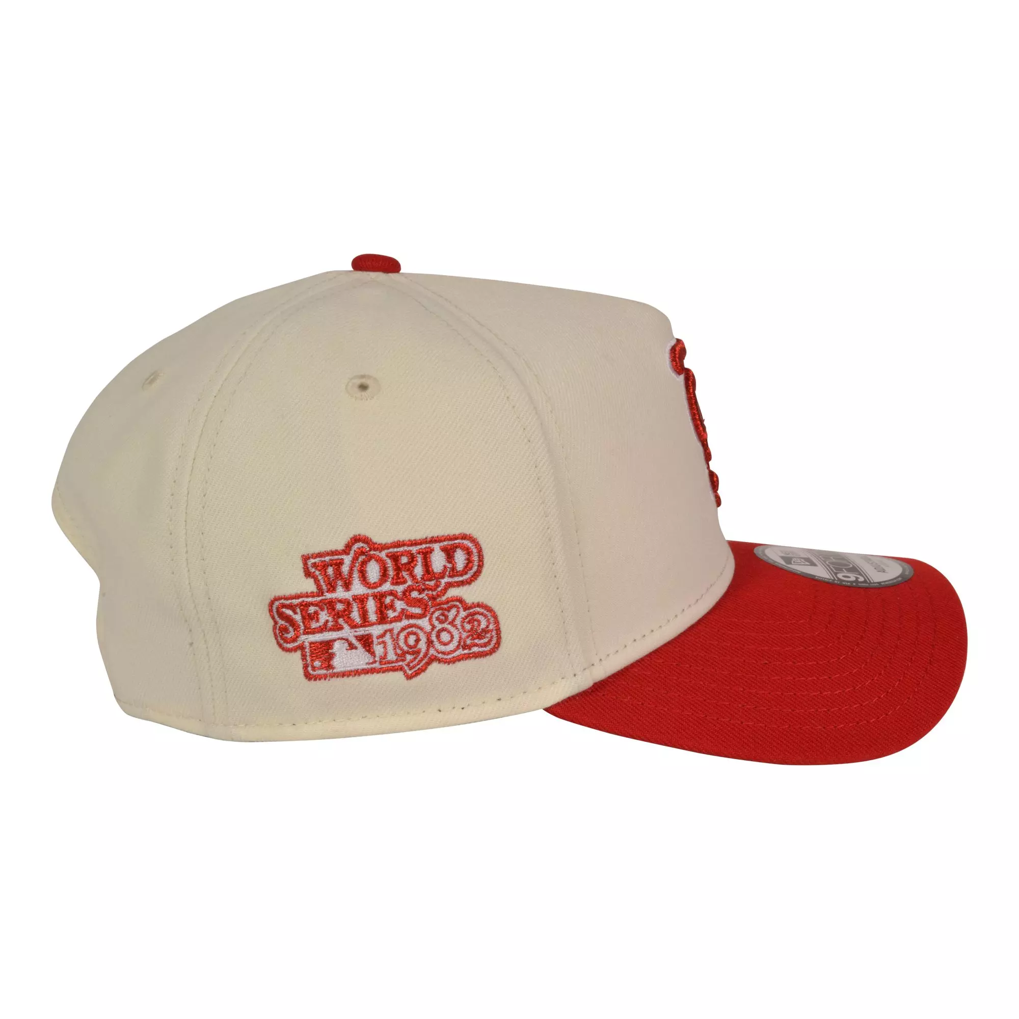 New Era St. Louis Cardinals 9FORTY Upside Down Snapback Hat-Tan/Red - RED/TAN