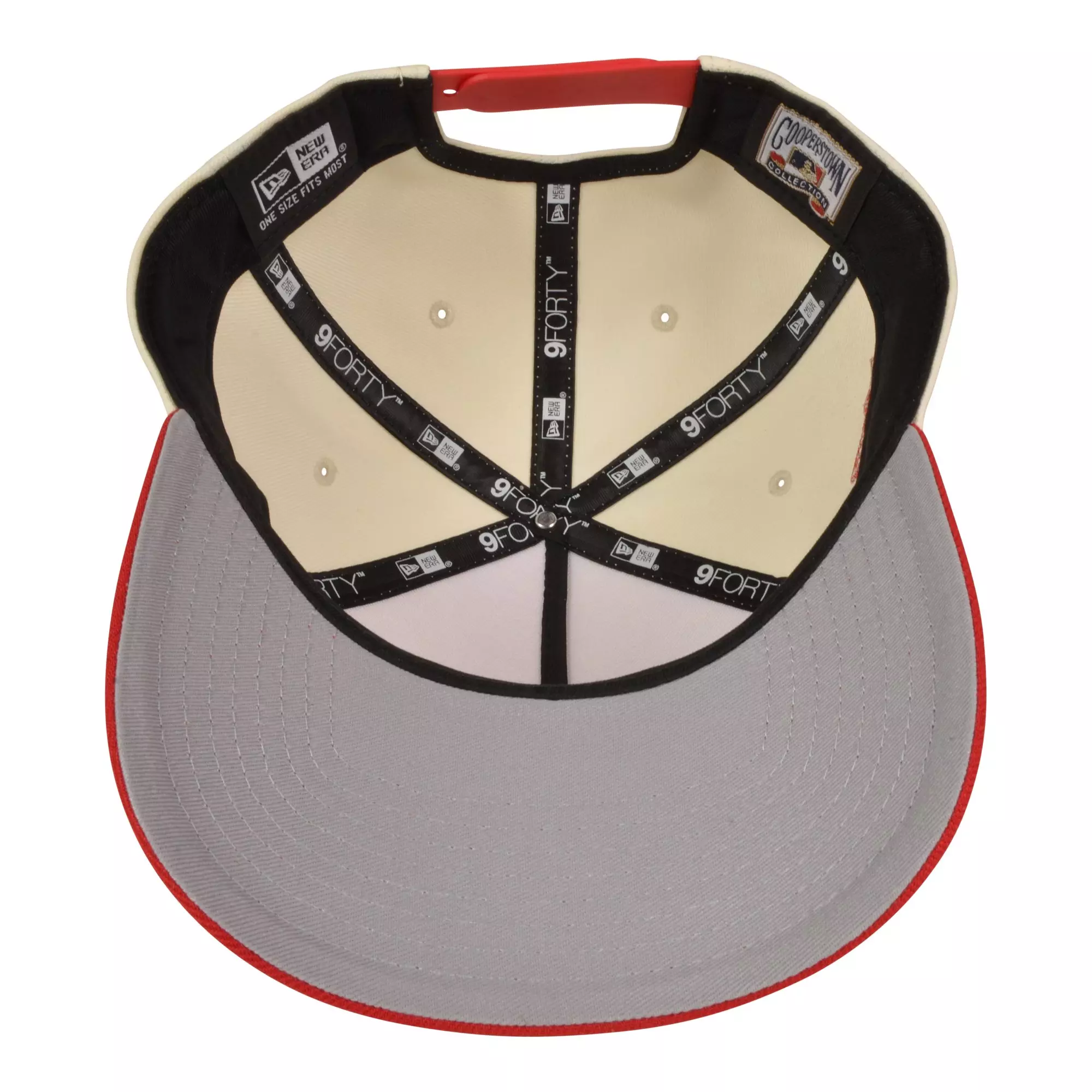 New Era St. Louis Cardinals 9FORTY Upside Down Snapback Hat-Tan/Red - RED/TAN