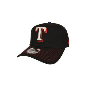 New Era Texas Rangers 9FORTY A-Frame Rare Air Snapback Hat-Black/Red/Blue