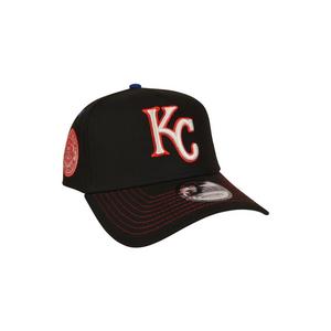 New Era Kansas City Royals 9FORTY A-Frame Rare Air Snapback Hat-Black/Red/Blue