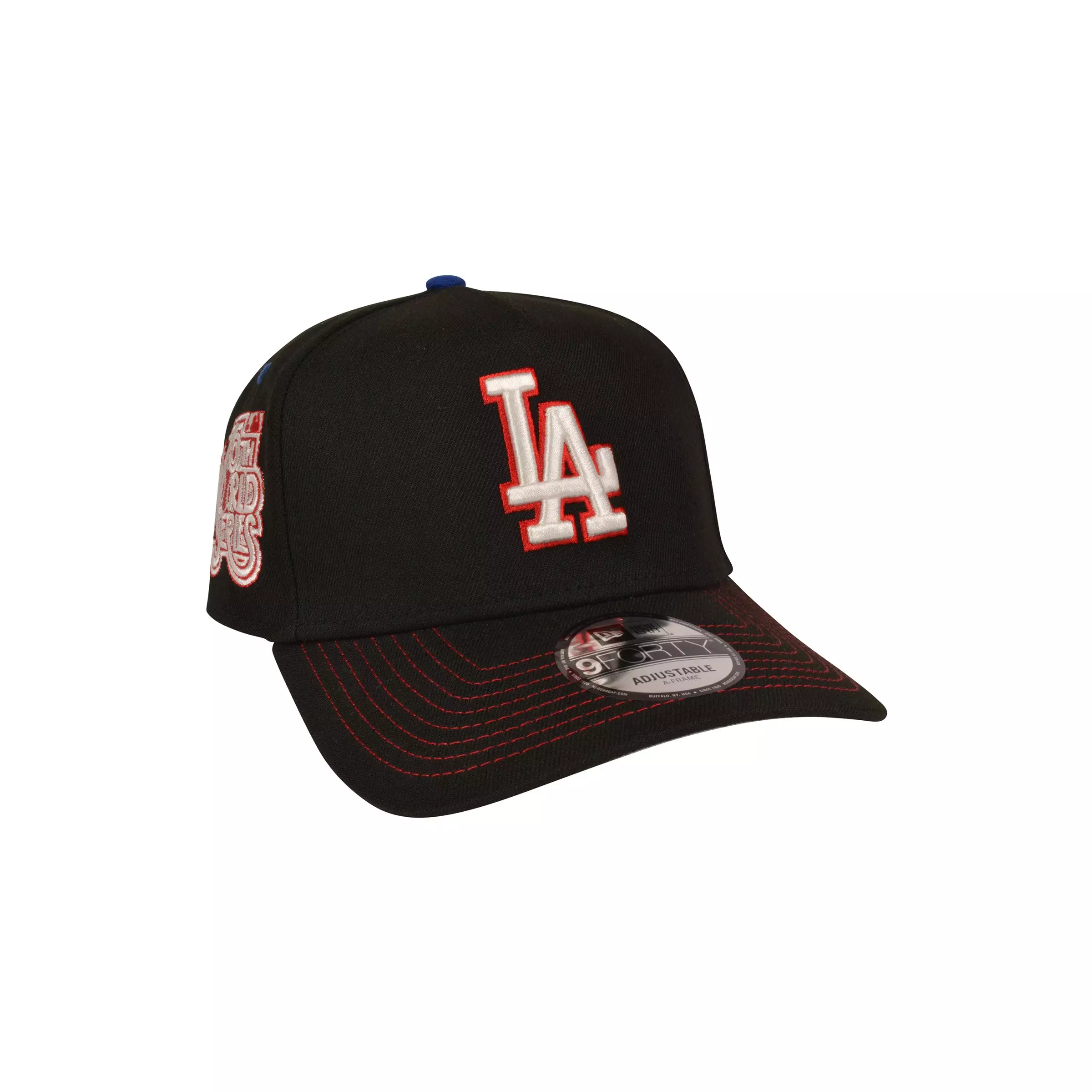 New Era Los Angeles Dodgers 9FORTY A-Frame Rare Air Snapback Hat-Black/Red/Blue - BLACK/RED/BLUE