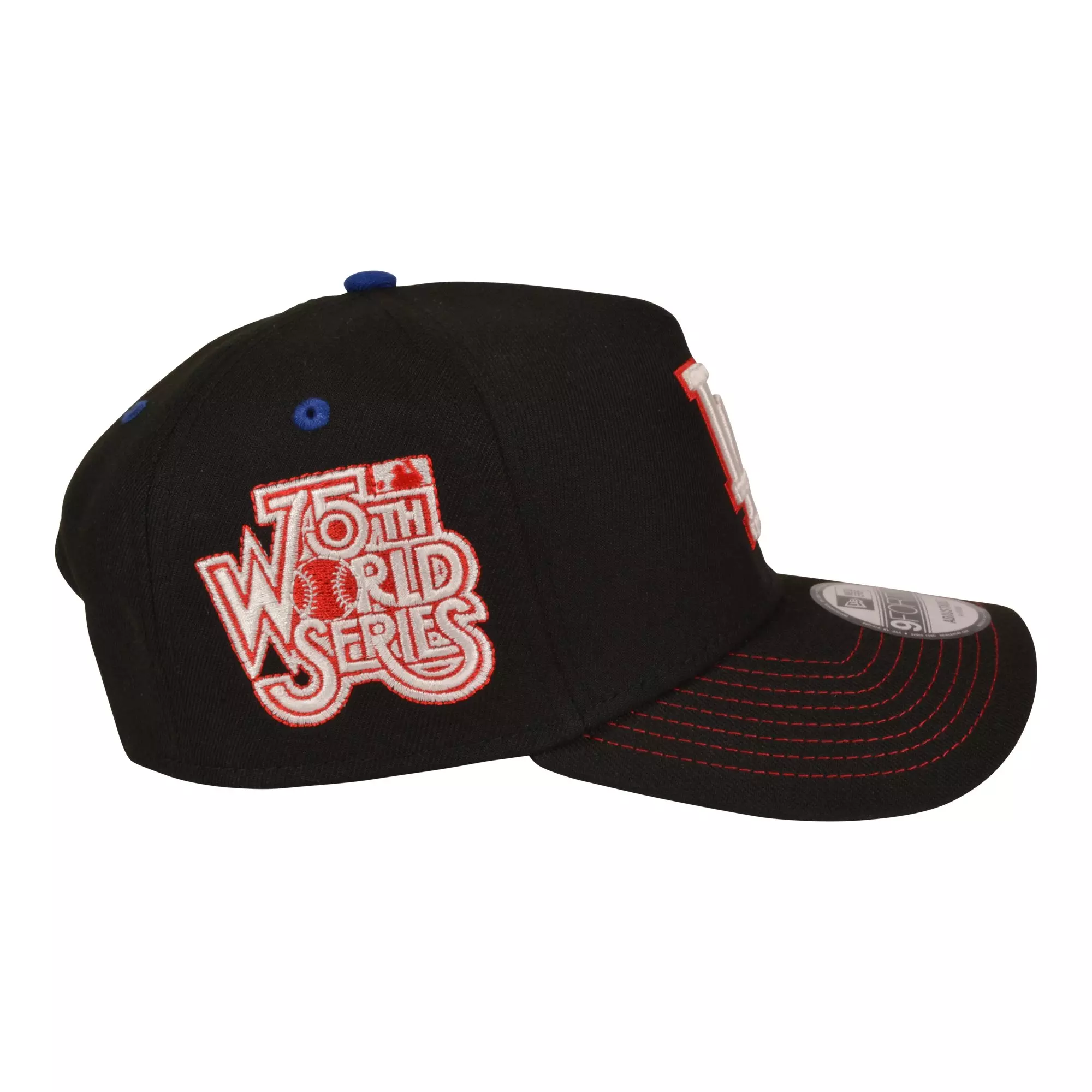 New Era Los Angeles Dodgers 9FORTY A-Frame Rare Air Snapback Hat-Black/Red/Blue - BLACK/RED/BLUE