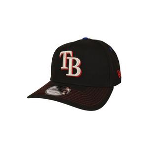 New Era Tampa Bay Rays 9FORTY A-Frame Rare Air Snapback Hat-Black/Red/Blue