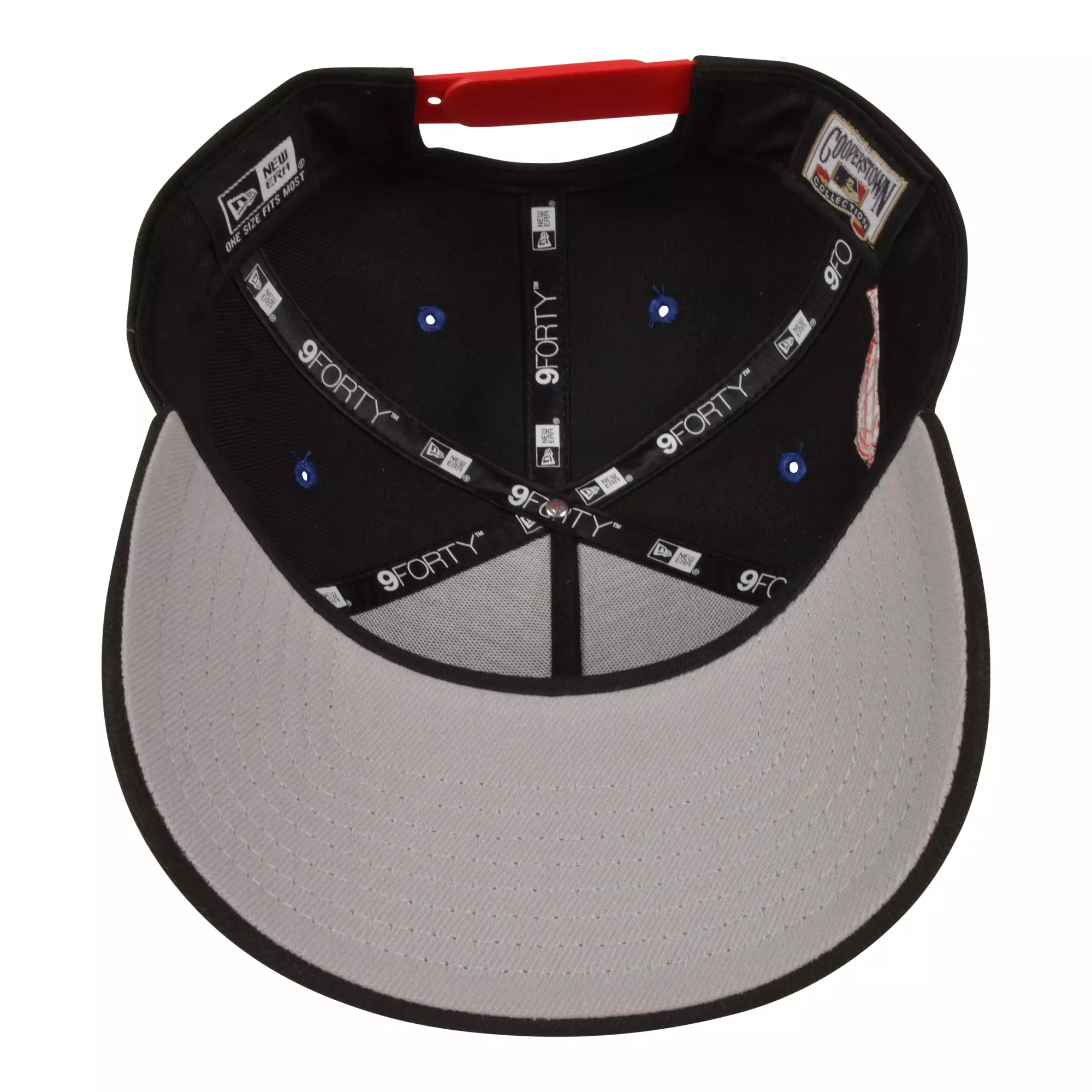 New Era Tampa Bay Rays 9FORTY A-Frame Rare Air Snapback Hat-Black/Red/Blue - BLACK/RED/BLUE