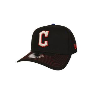 New Era Cleveland Guardians 9FORTY A-Frame Rare Air Snapback Hat-Black/Red/Blue