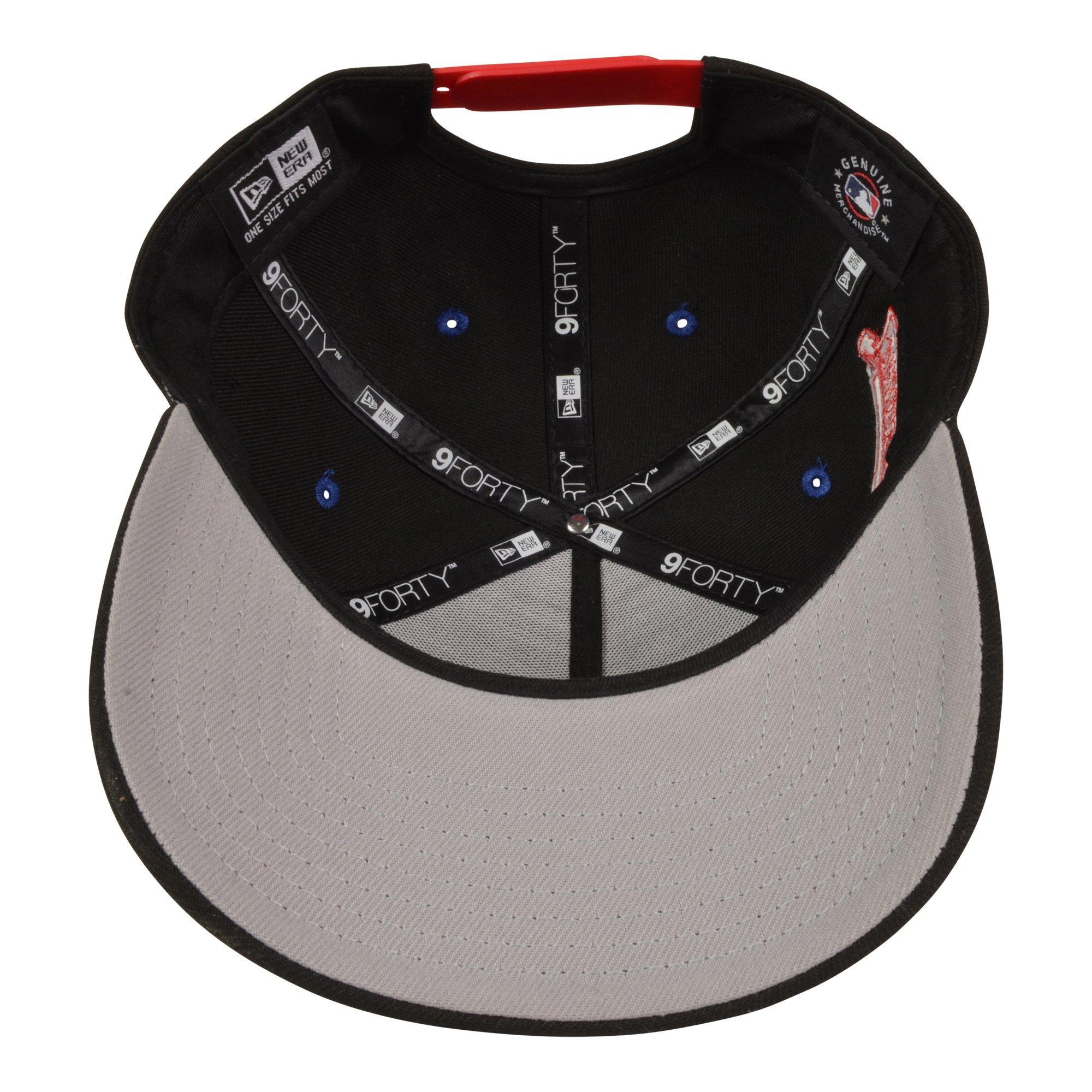 New Era Cleveland Guardians 9FORTY A-Frame Rare Air Snapback Hat-Black/Red/Blue