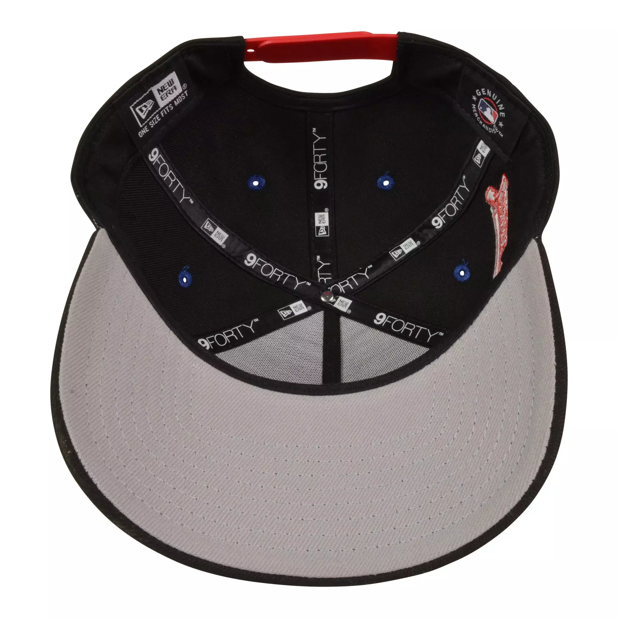 New Era Cleveland Guardians 9FORTY A-Frame Rare Air Snapback Hat-Black/Red/Blue - BLACK/RED/BLUE