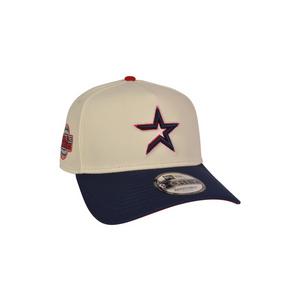 New Era Houston Astros 9FORTY A-Frame 4th Snapback Hat-Red/Blue
