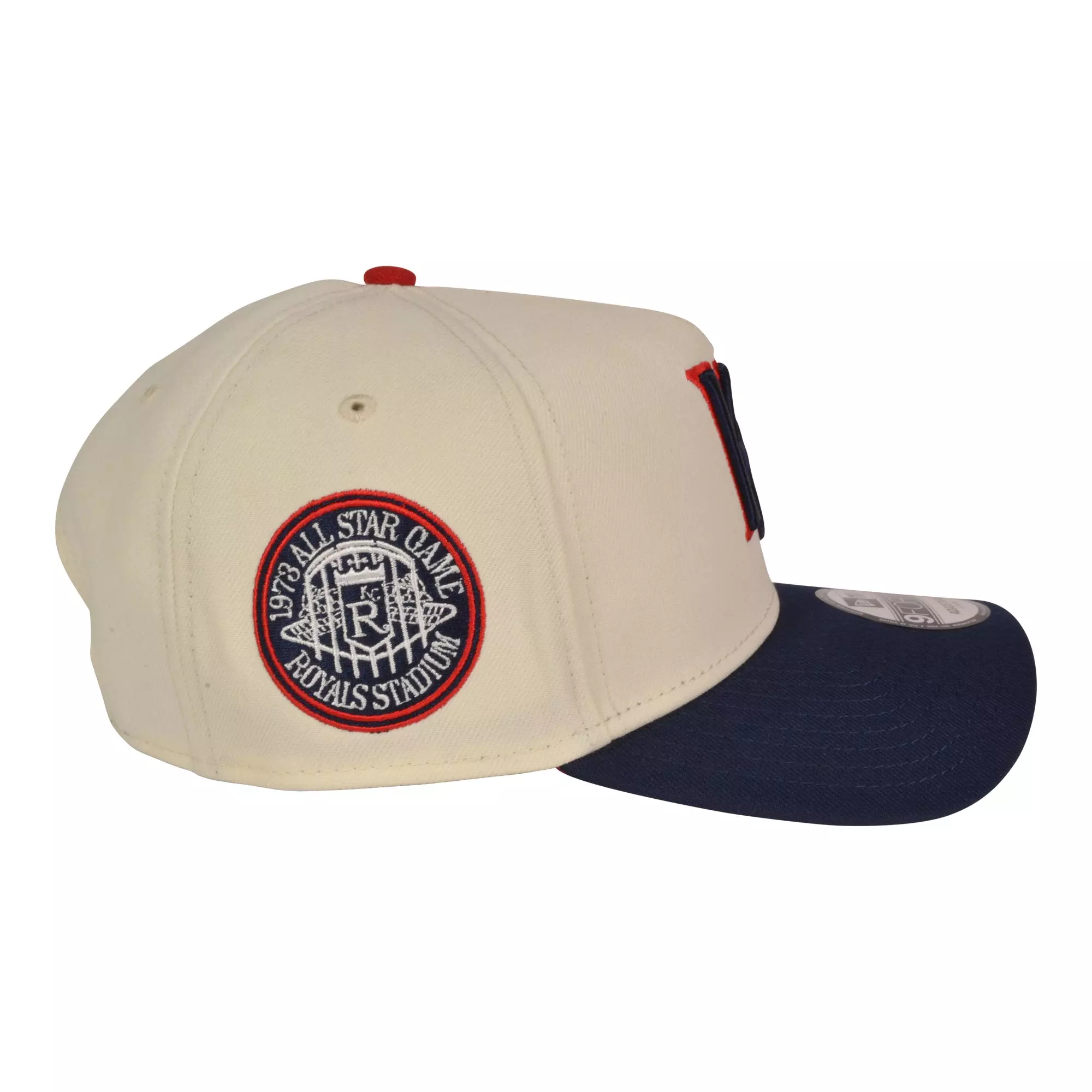 New Era Kansas City Royals 9FORTY A-Frame 4th Snapback Hat-Red/Blue - RED/BLUE