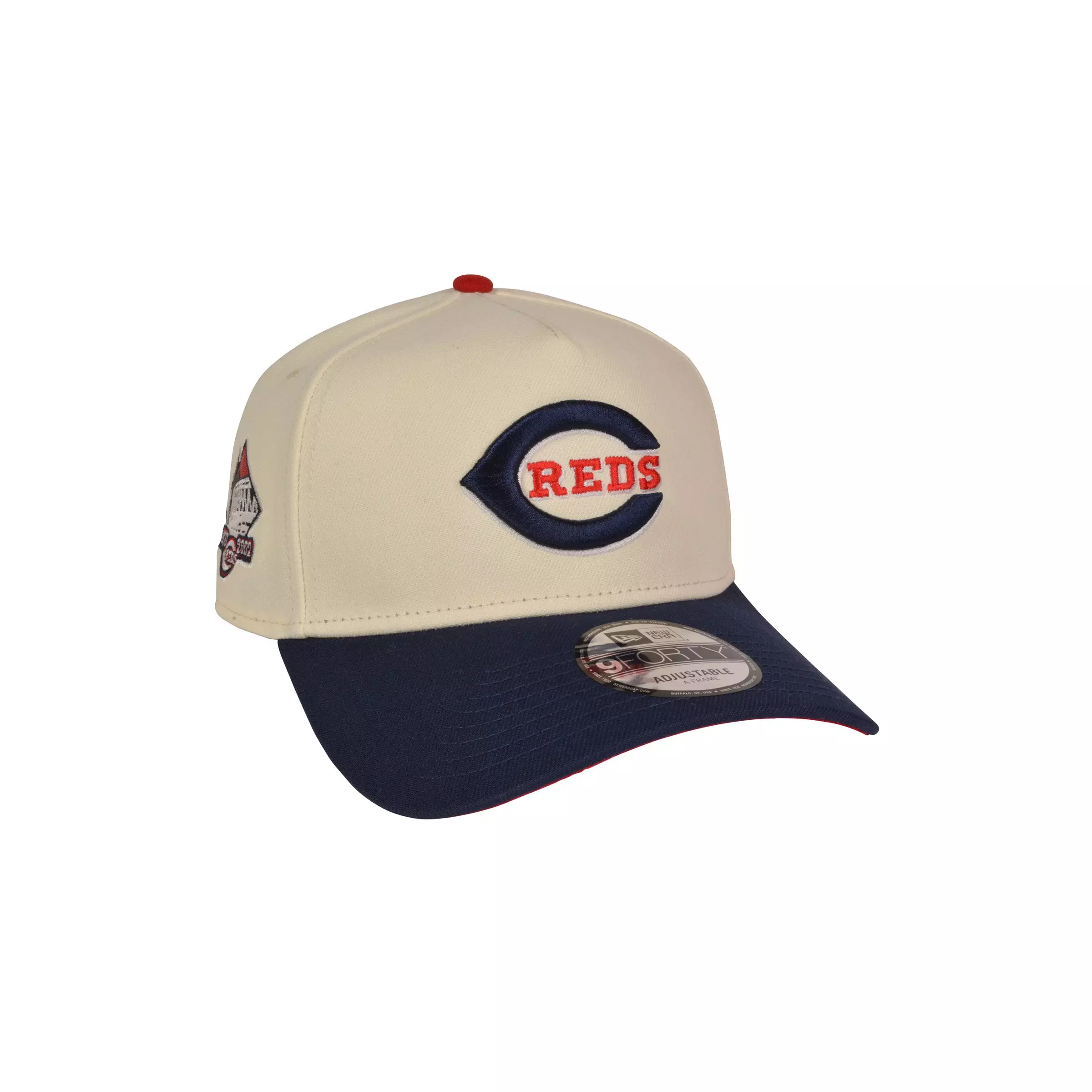 New Era Cincinnati Reds 9FORTY A-Frame 4th Snapback Hat-Red/Blue - RED/BLUE