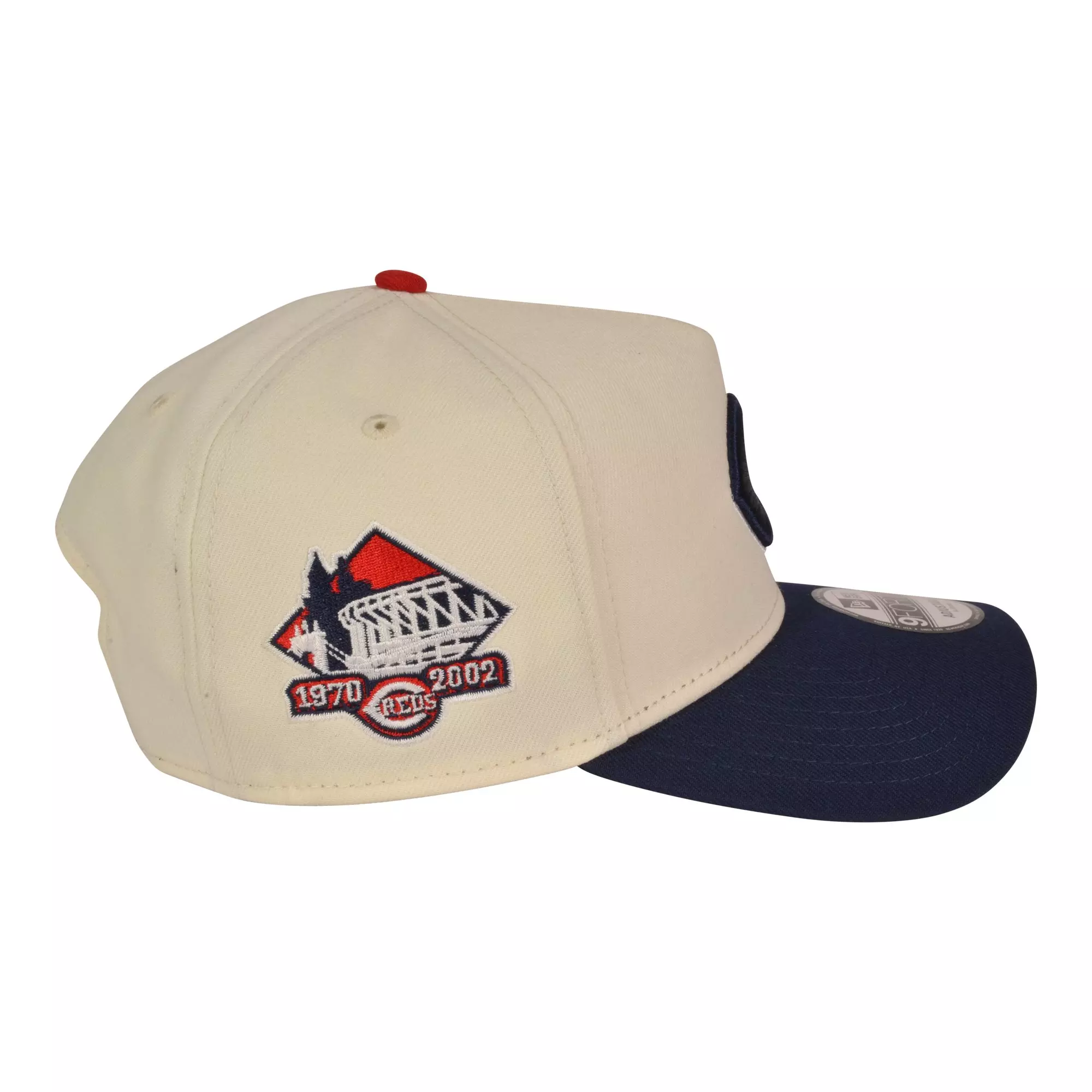 New Era Cincinnati Reds 9FORTY A-Frame 4th Snapback Hat-Red/Blue - RED/BLUE
