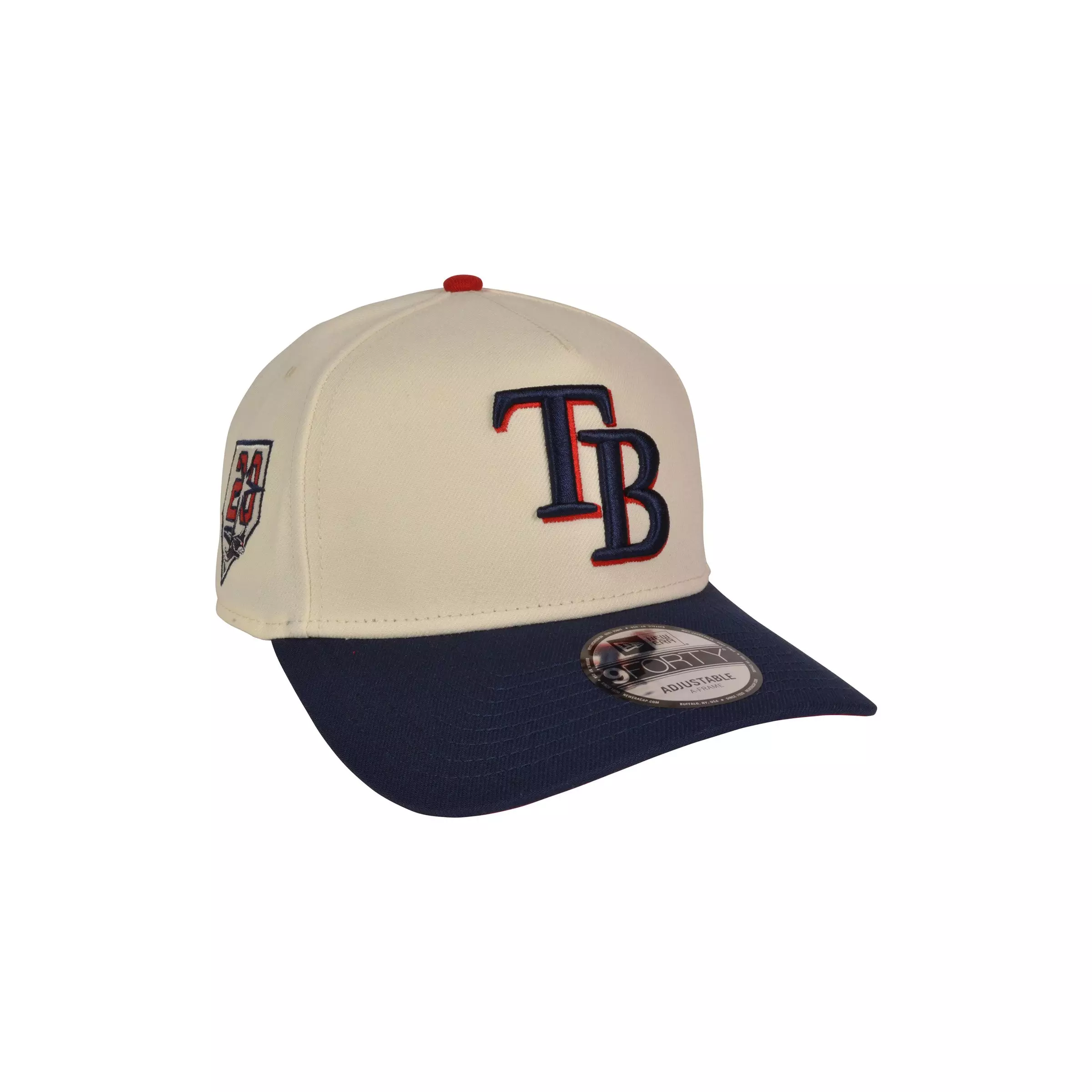New Era Tampa Bay Rays 9FORTY A-Frame 4th Snapback Hat-Red/Blue - RED/BLUE