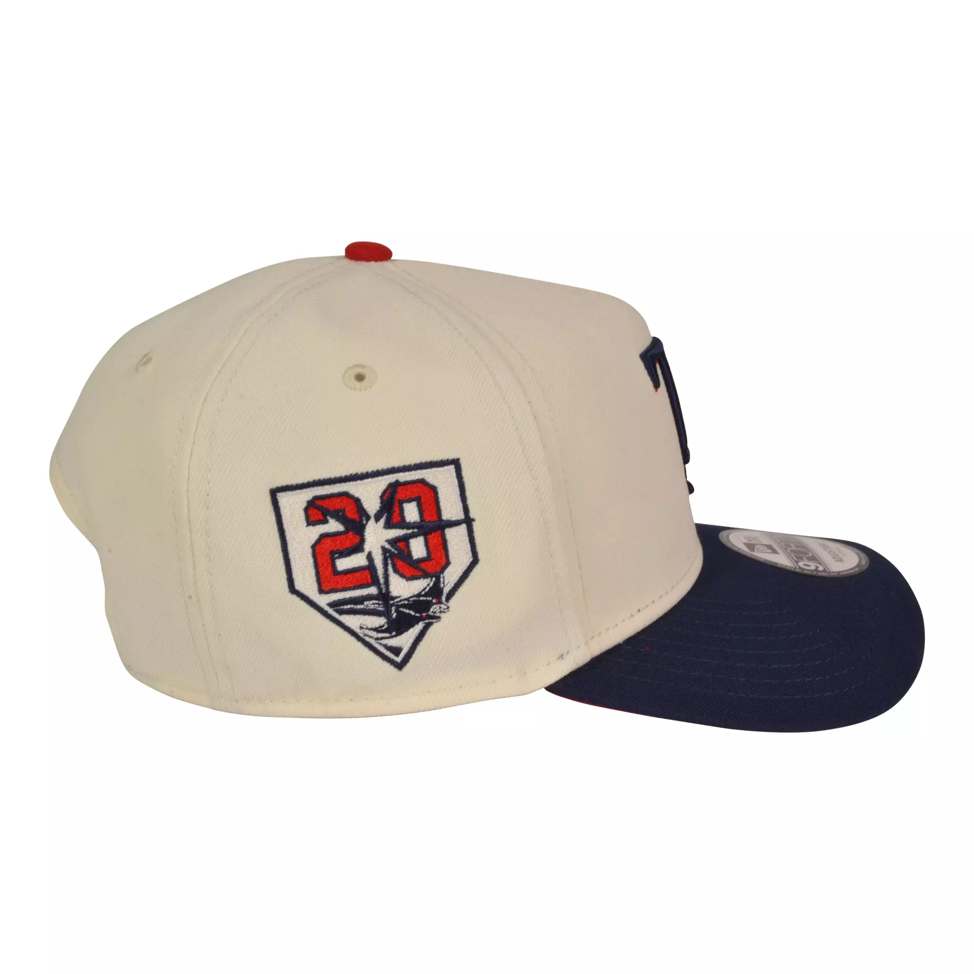 New Era Tampa Bay Rays 9FORTY A-Frame 4th Snapback Hat-Red/Blue - RED/BLUE