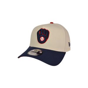 New Era Milwaukee Brewers 9FORTY A-Frame 4th Snapback Hat-Red/Blue