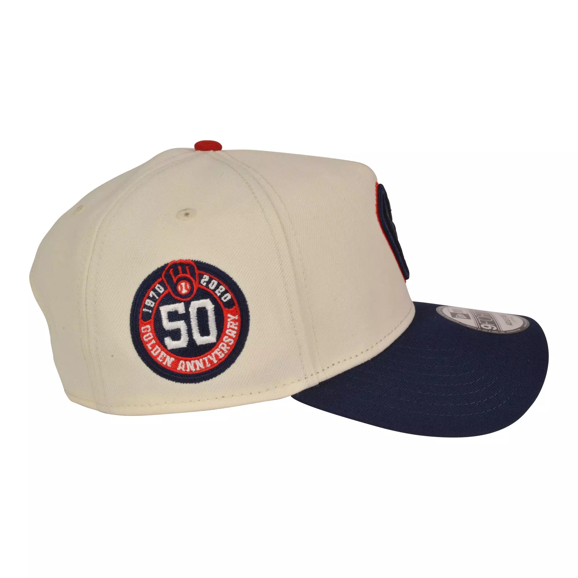 New Era Milwaukee Brewers 9FORTY A-Frame 4th Snapback Hat-Red/Blue - RED/BLUE