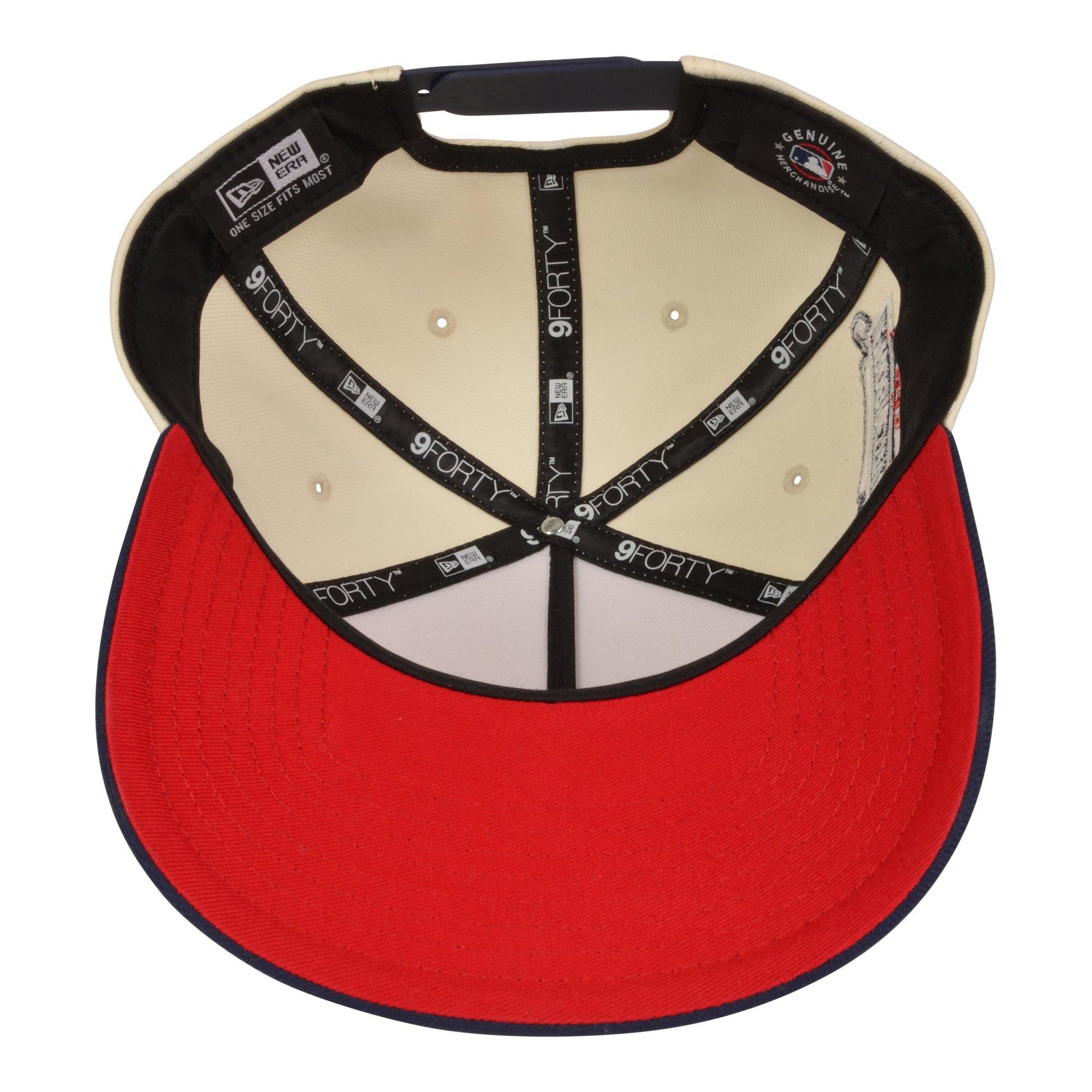 New Era Cleveland Guardians 9FORTY A-Frame 4th Snapback Hat-Red/Blue