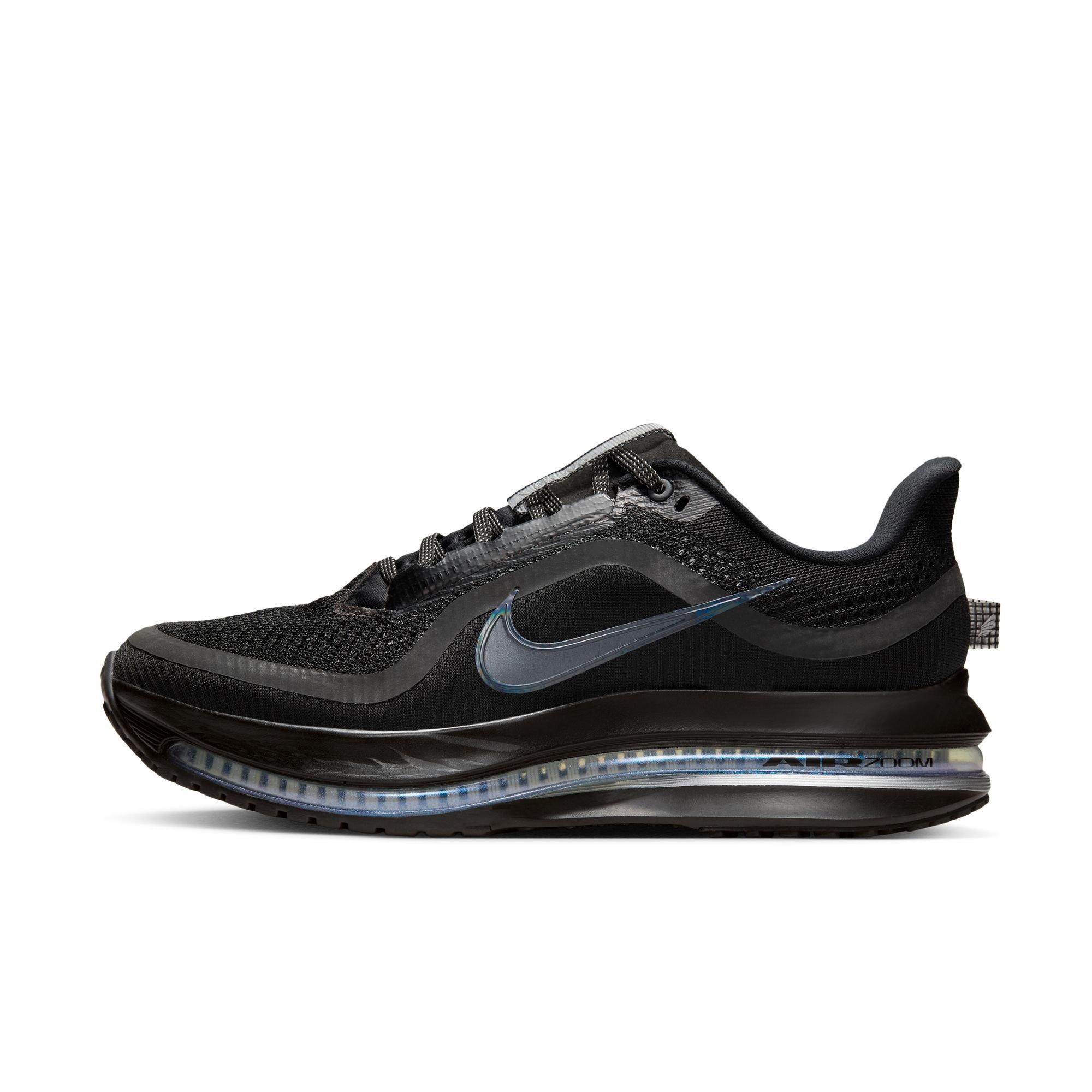 Nike Pegasus Premium "Black/Metallic Silver" Women's Road Running Shoe - BLACK/SILVER Thumbnail View 3