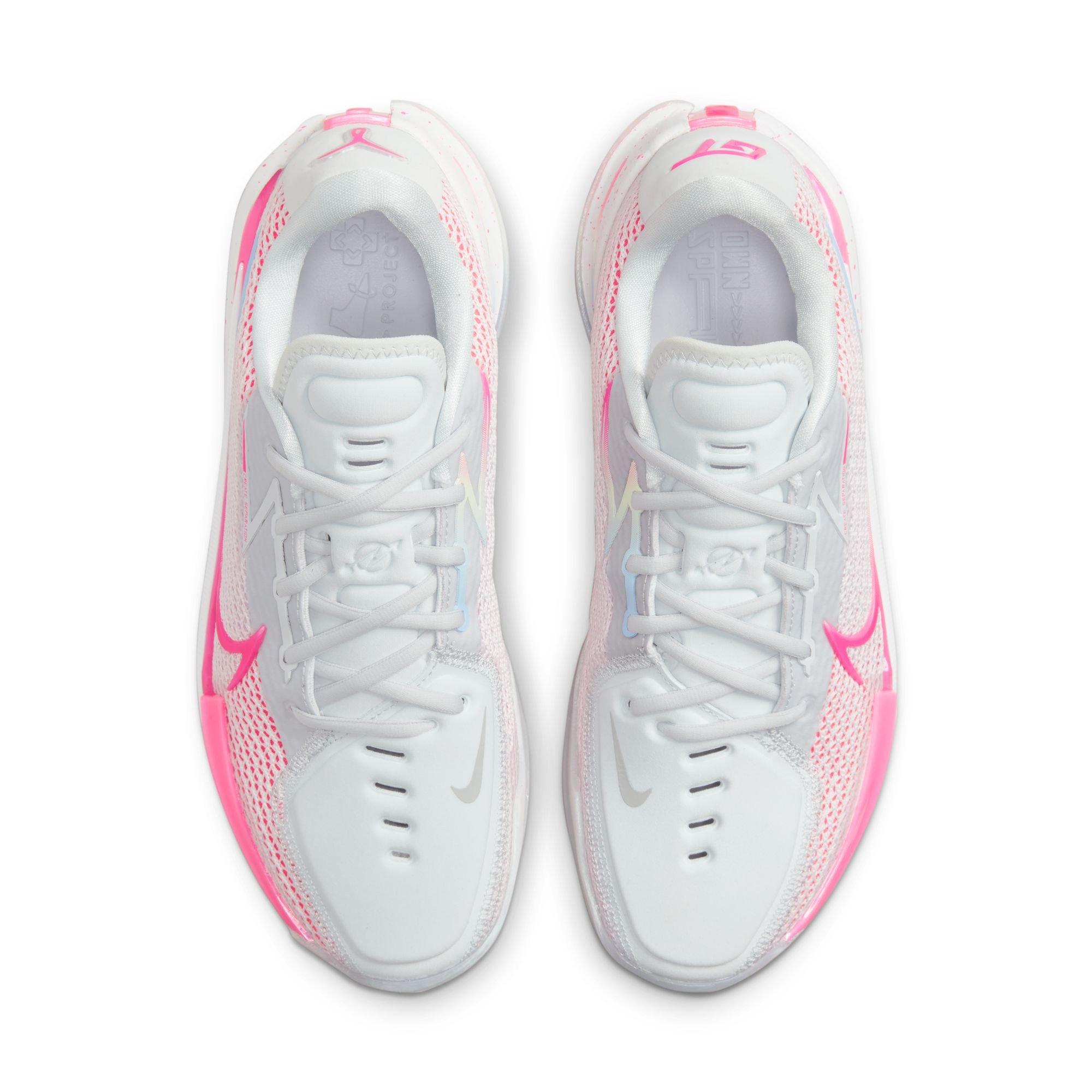 Nike G.T. Cut "Pink Blast" Men's Basketball Shoe - PURE PLATINUM/PINK BLAST/REGAL PINK Thumbnail View 10
