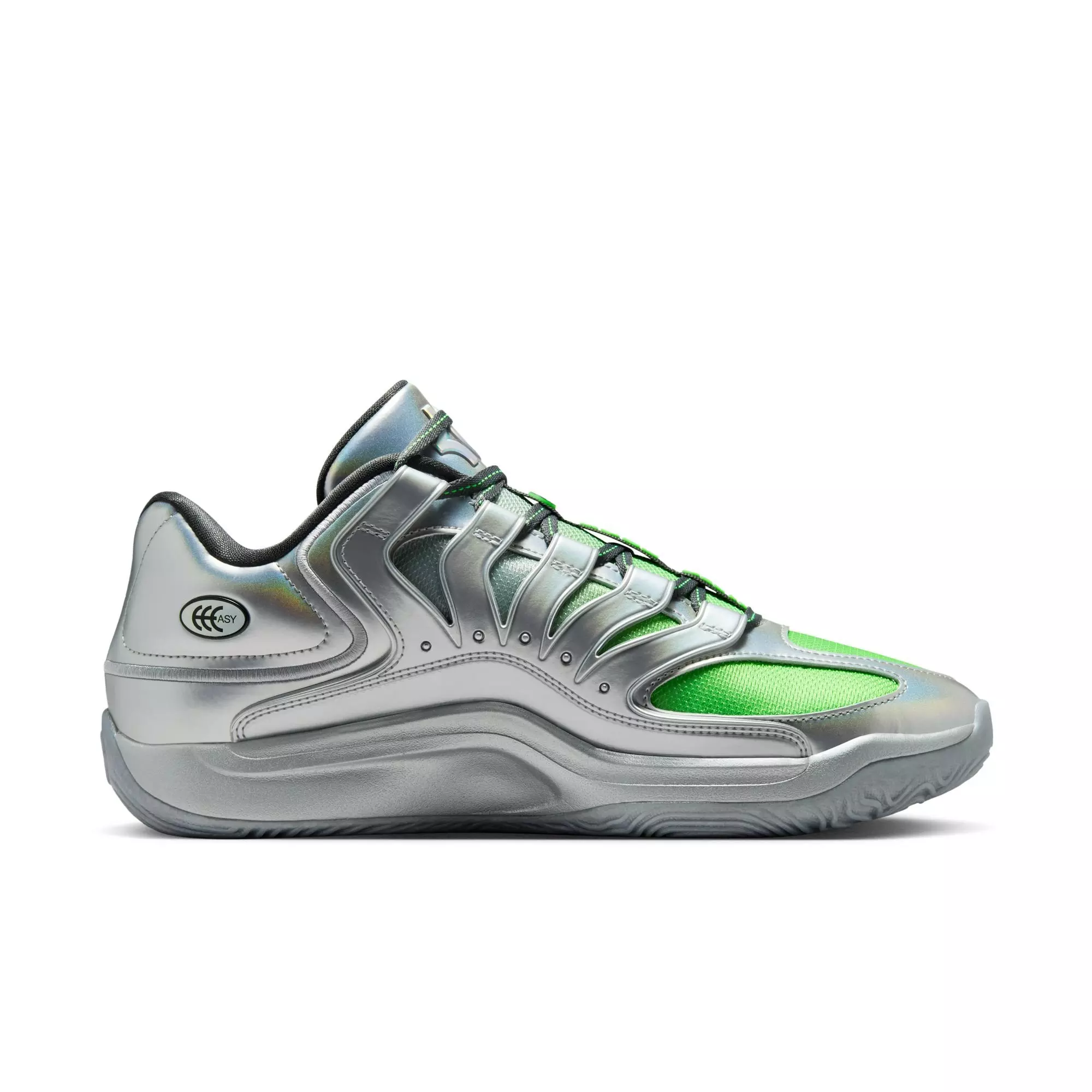 Nike KD18 "EYBL Rocket Power" Men's Basketball Shoe - METALLIC SILVER/SMOKE GREY