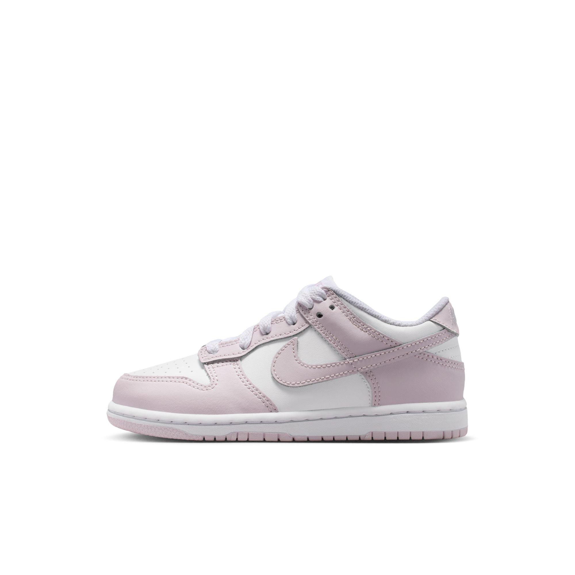 Nike Dunk Low Preschool Girls' "White/Light Violet" Shoe