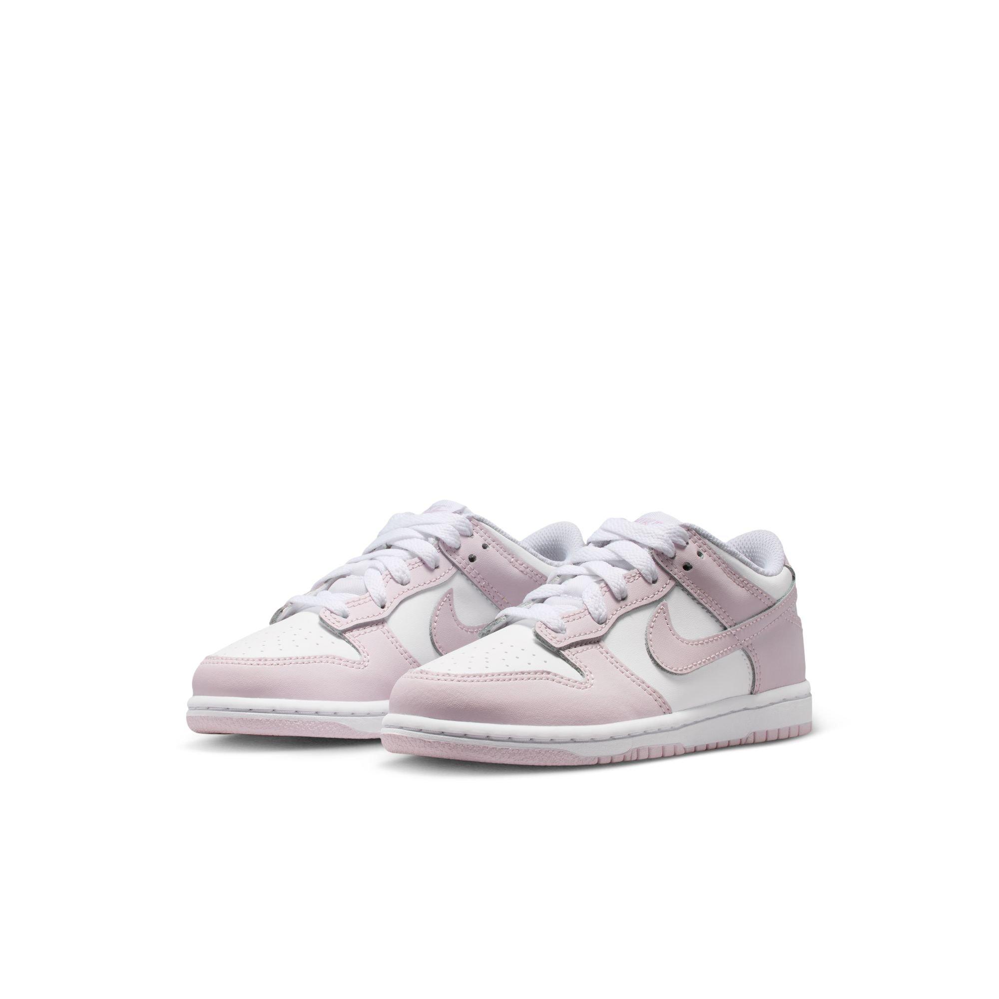 Nike Dunk Low Preschool Girls' "White/Light Violet" Shoe
