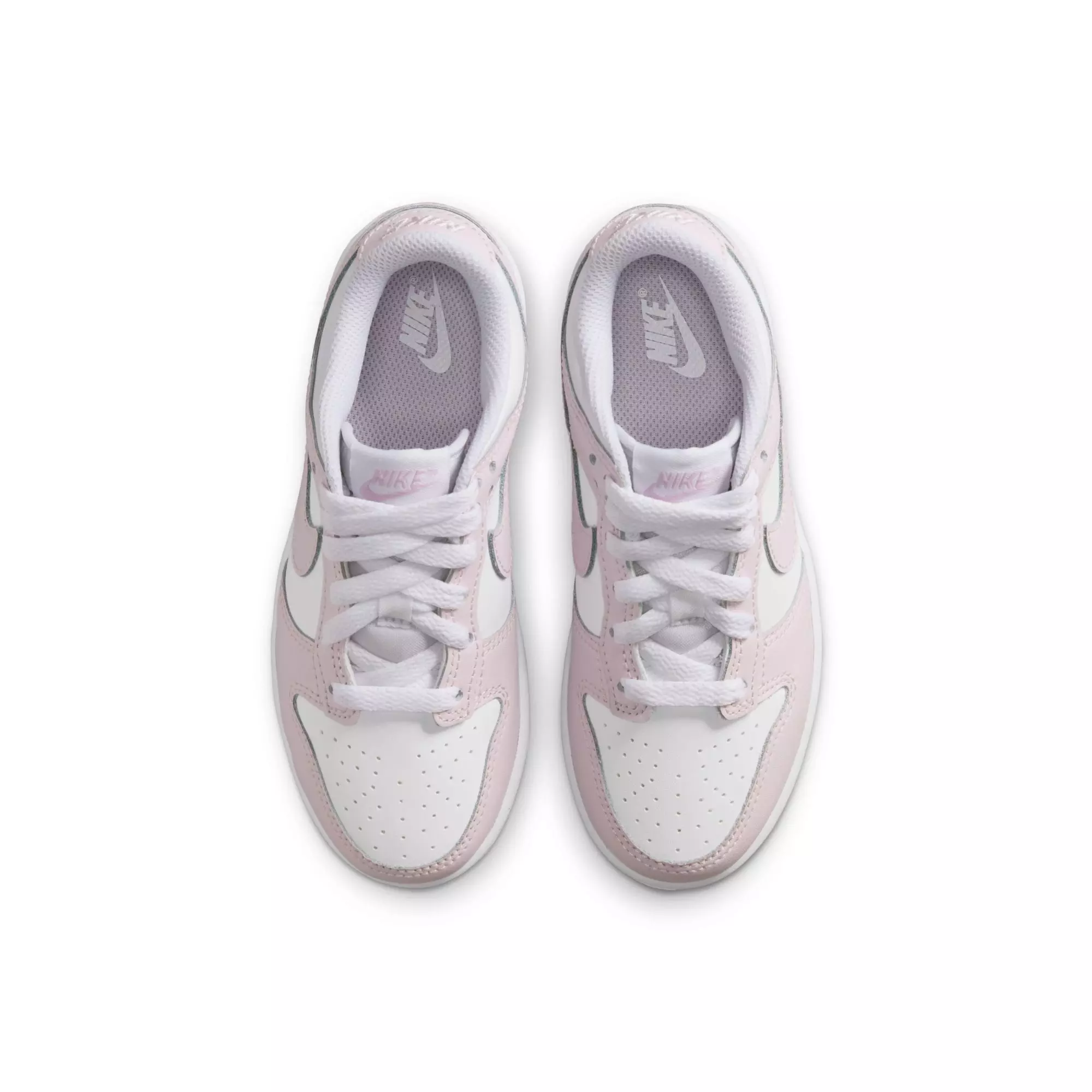 Nike Dunk Low "White/Light Violet" Preschool Girls' Shoe - LILAC