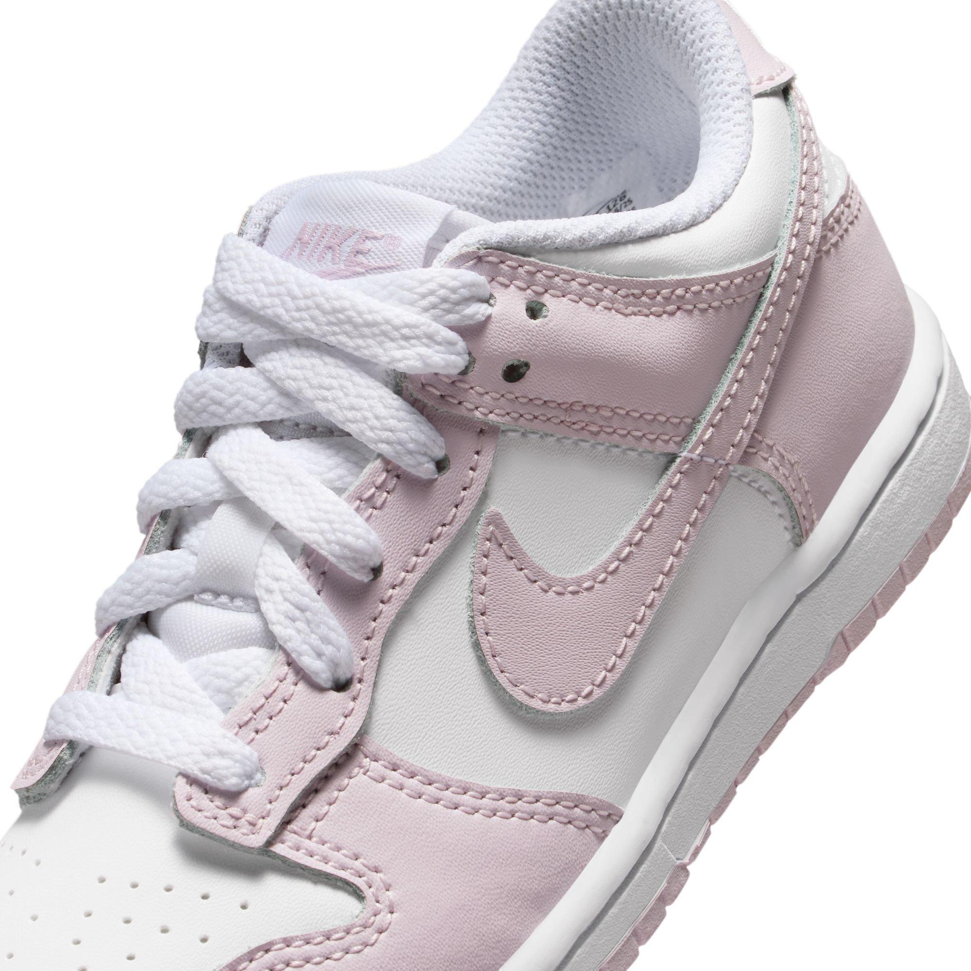 Nike Dunk Low Preschool Girls' "White/Light Violet" Shoe